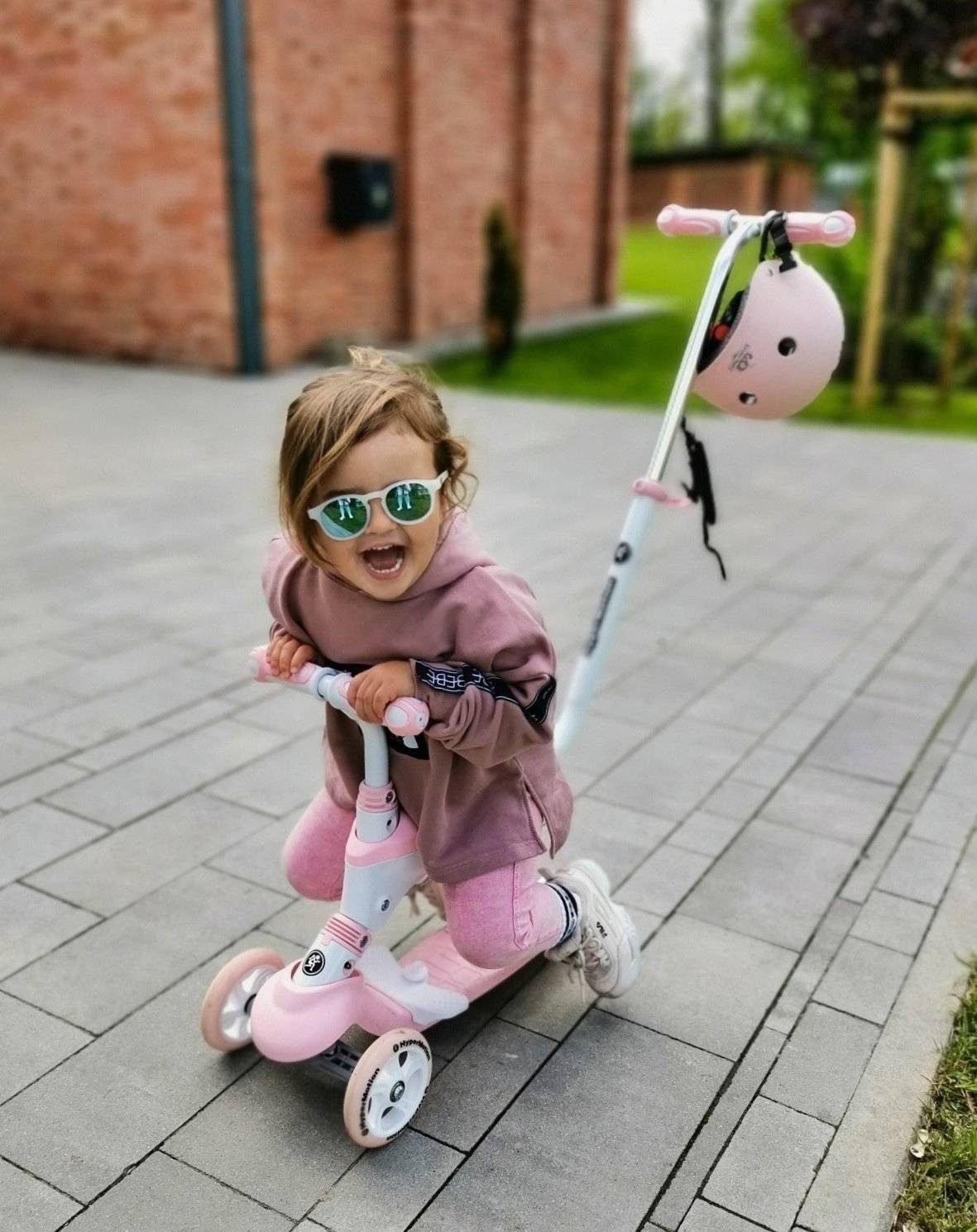 HyperMotion Dreiradscooter Roller 5in1 - Rosa, 0 km/h