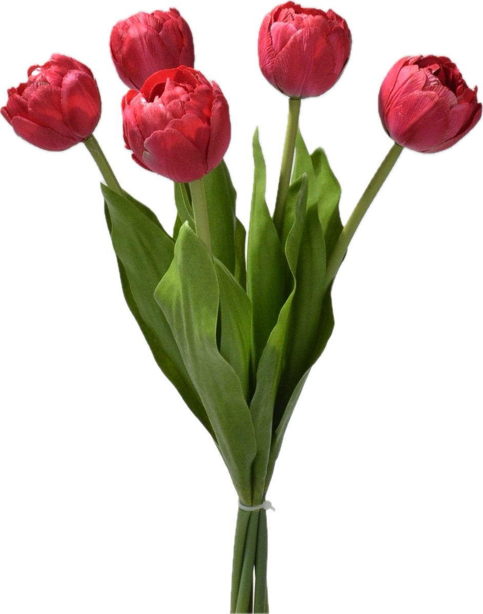Kunstblume Tulpen künstlich L43cm Tulpenbündel mit günstig online kaufen