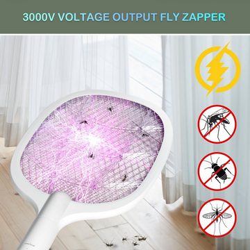 OZAVO Fliegenklatsche OZ947, Insektenvernichter Elektrisch Mückenklatsche Fliegenwedler
