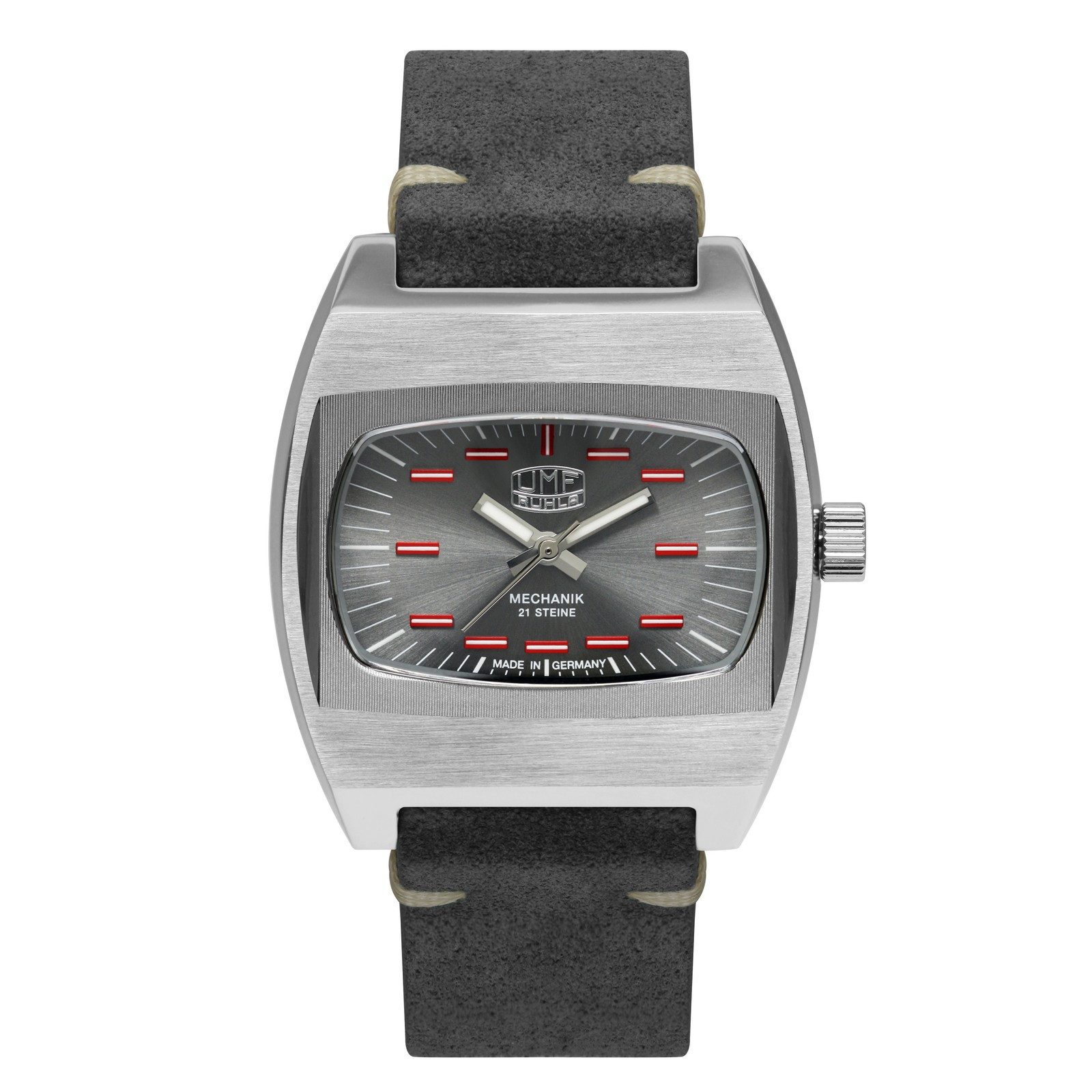 UMF Ruhla Mechanische Uhr Herrenuhr UMF Ruhla Mechanik-Armbanduhr Handaufzug Zaria