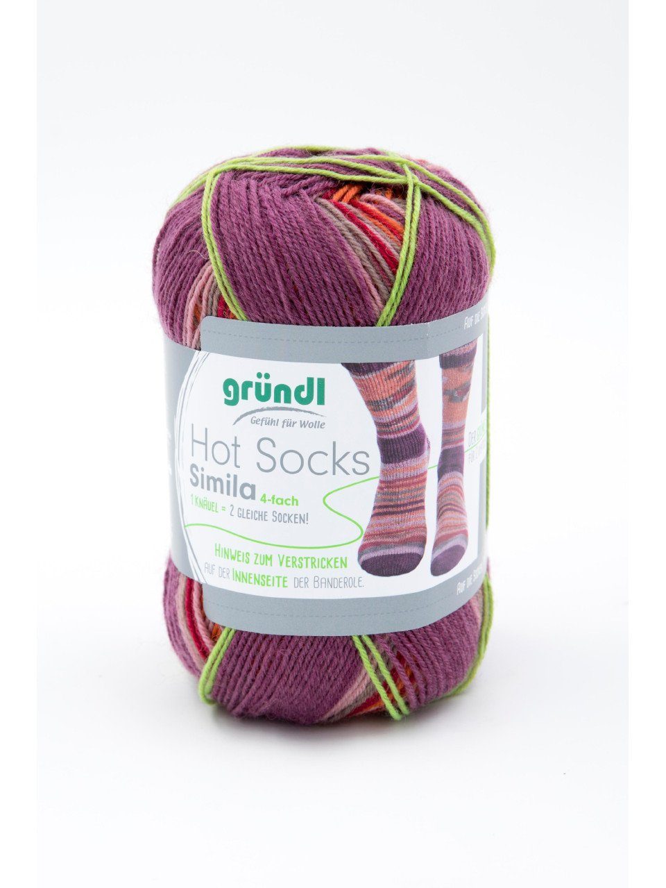 Gründl Ремеслоaturmaterial Gründl Sockenwolle Hot Socks Simila 100 g