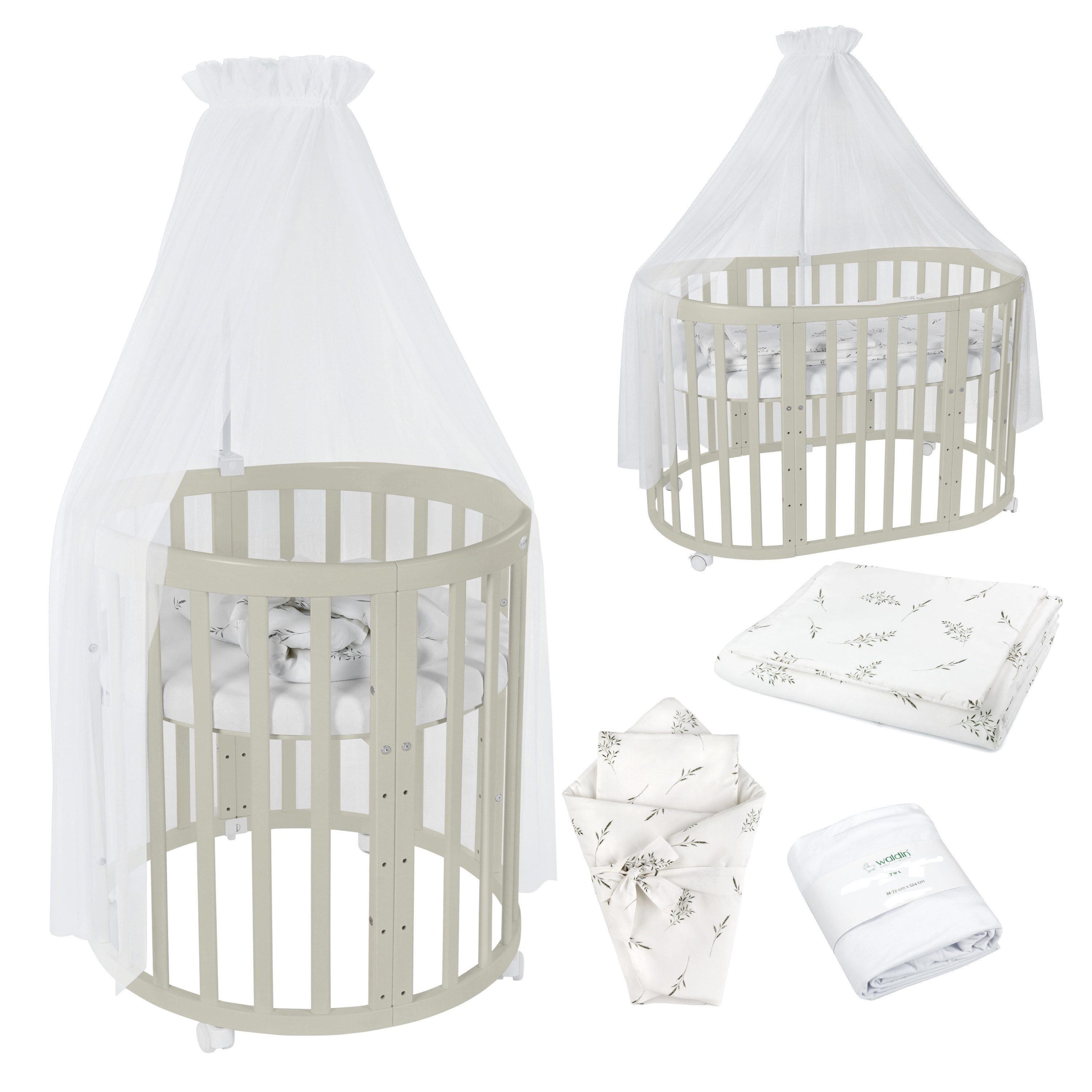Waldin Babybett Mobiles Babybett OWAL aus günstig online kaufen