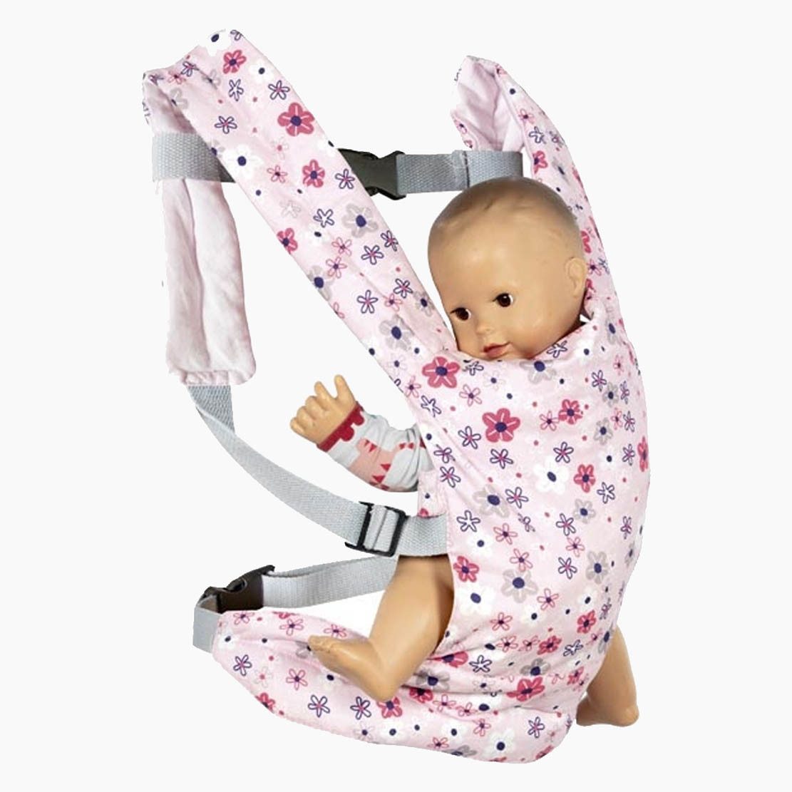 goki Puppen Tragetasche Puppentragegurt, Blütentraum, (1-tlg., packung), Das perfekte Geschenk für Puppeneltern