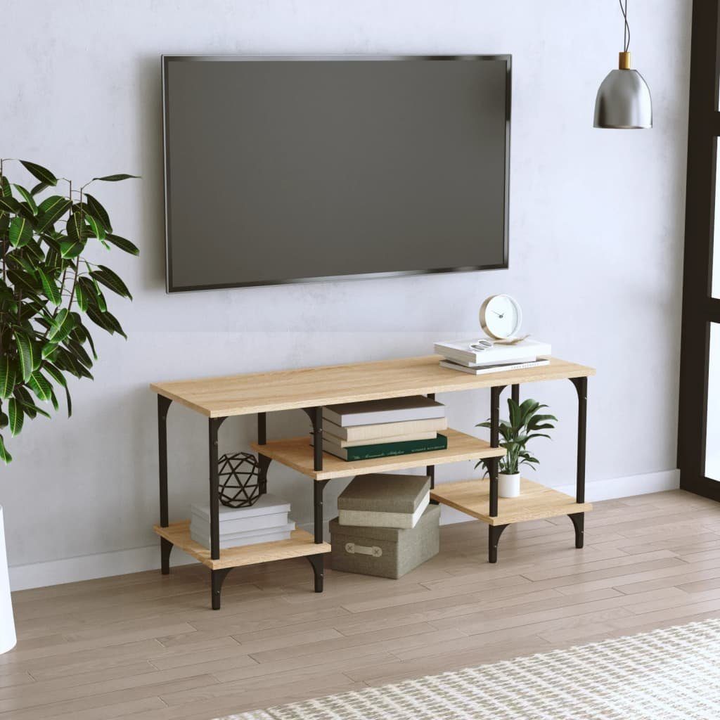 furnicato TV-Schrank Sonoma-Eiche 102x35x45,5 cm Holzwerkstoff