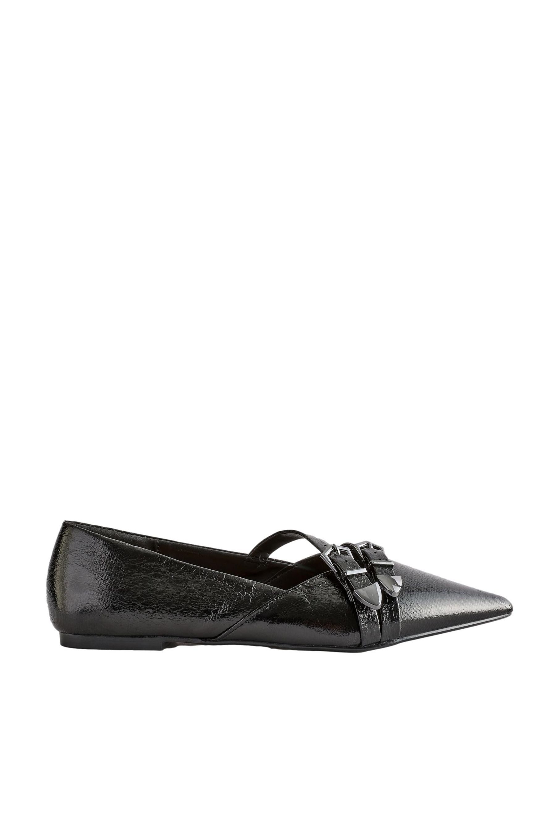 Forever Comfort® Spitze Ballerina, Doppelschnalle Ballerina