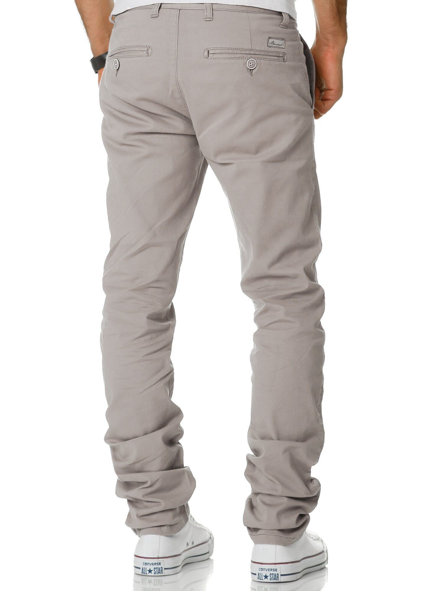 Amaci&Sons Chinohose WASHINGTON Slim Fit Chino mit Stretch Herren Regular Slim Stretch Chino Hose Fit – Bild 4 von 5