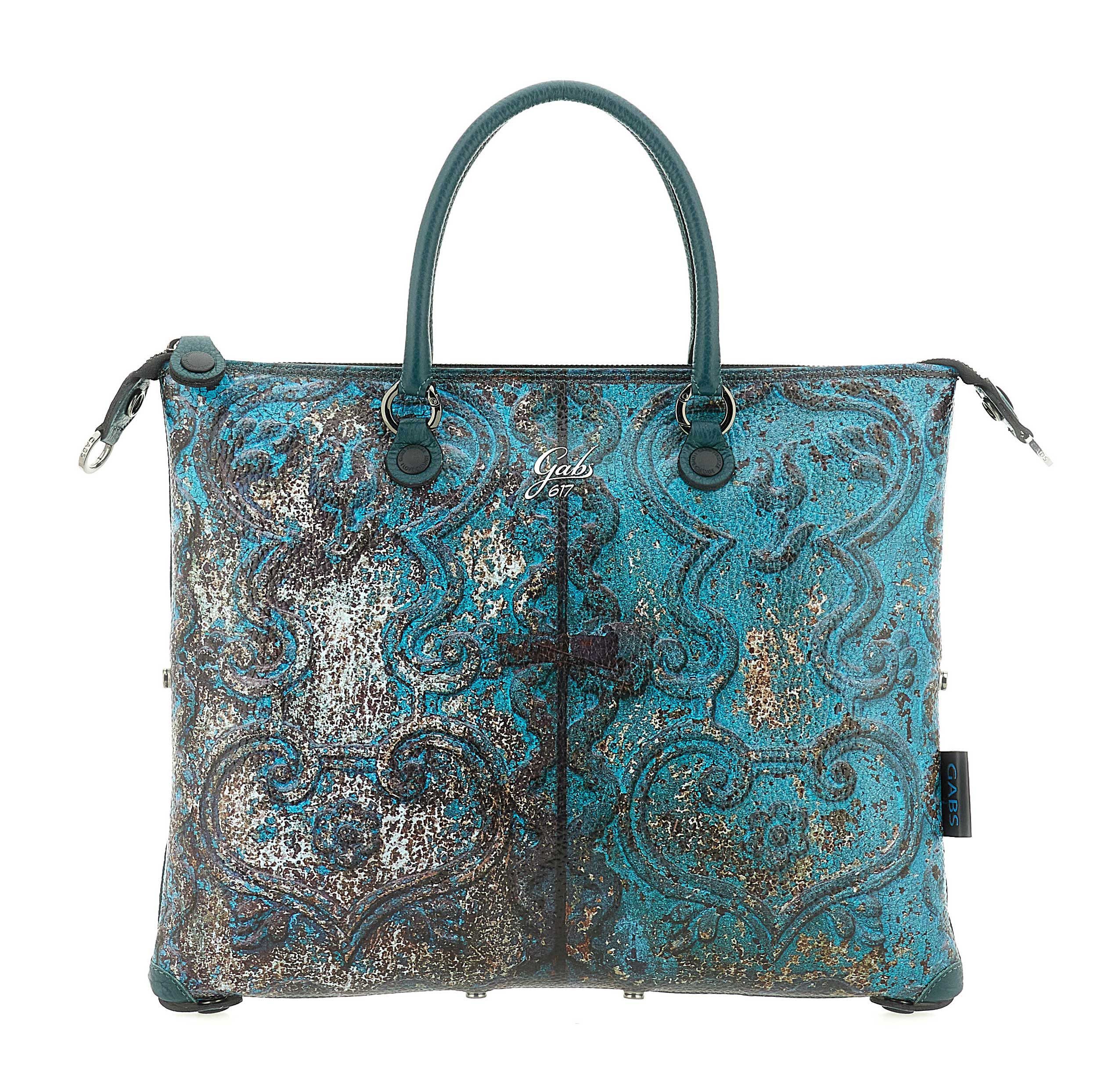 Gabs Schultertasche G3 Plus Medium Convertible Leder Shopping Bag Printed