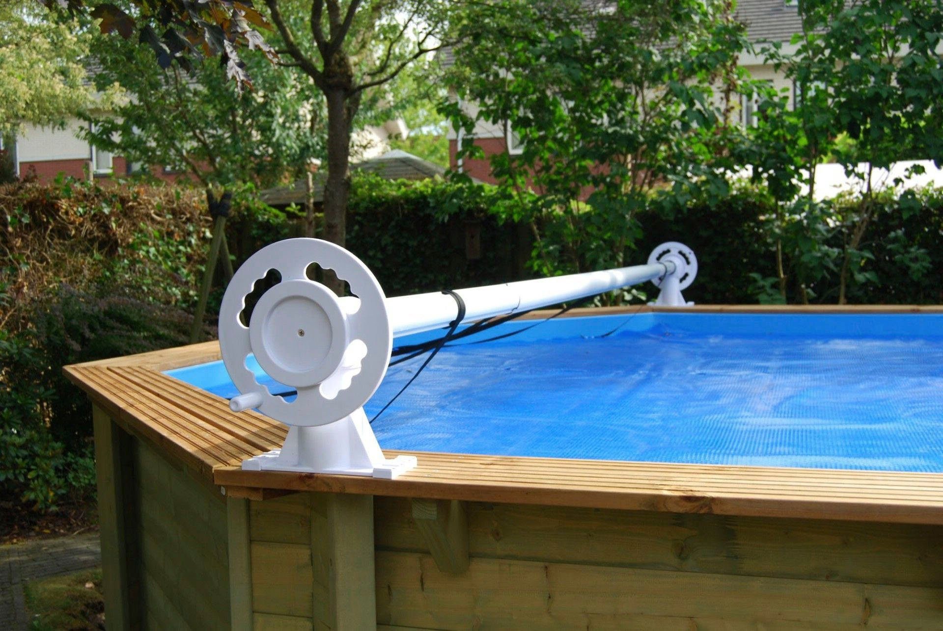 Ubbink Planenaufroller Aufrollvorrichtung DELUXE, für Pools mit breitem flachen Rand