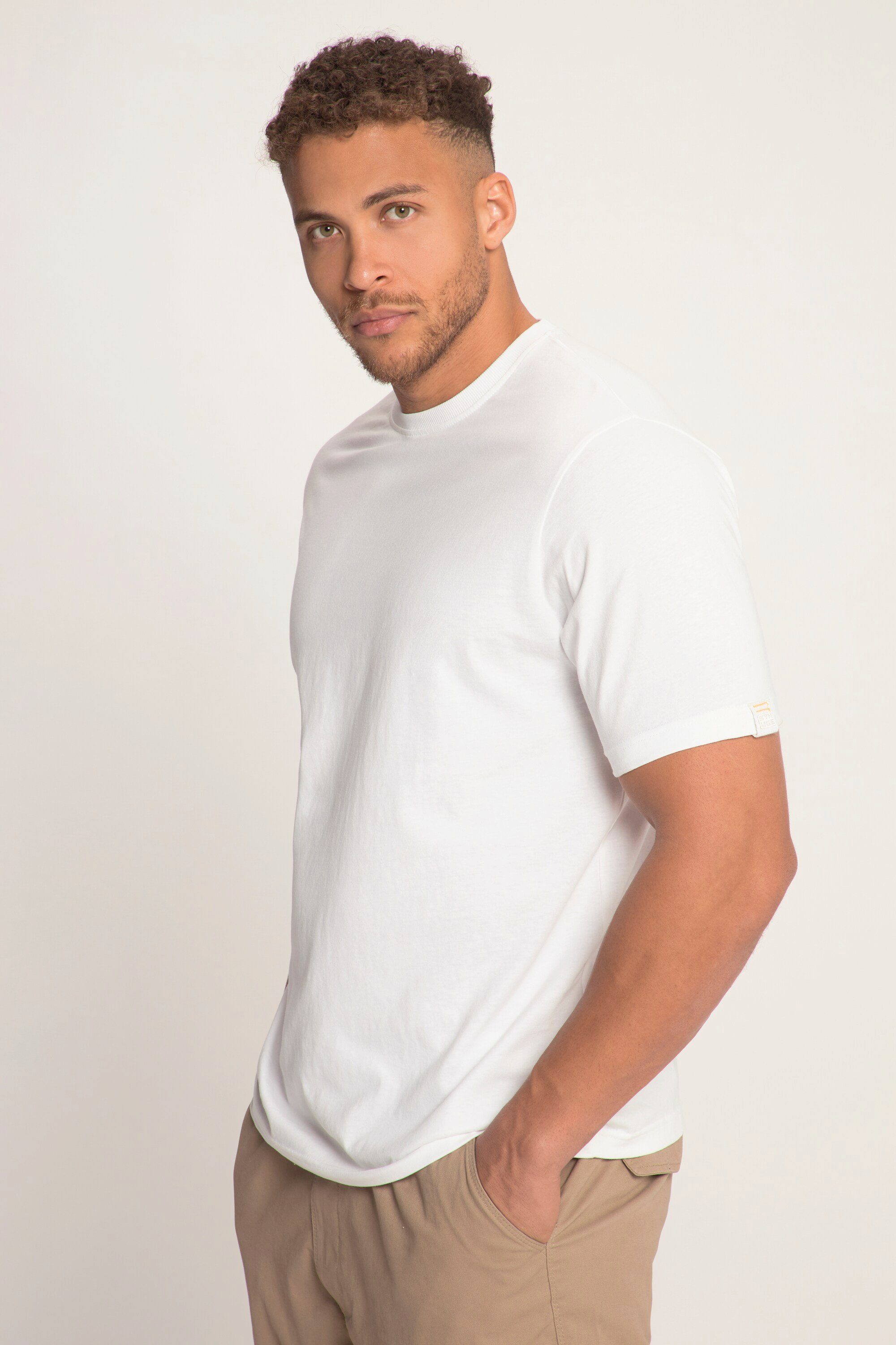 STHUGE T-Shirt STHUGE T-Shirt Halbarm Palmen Rückenprint bis 8 XL