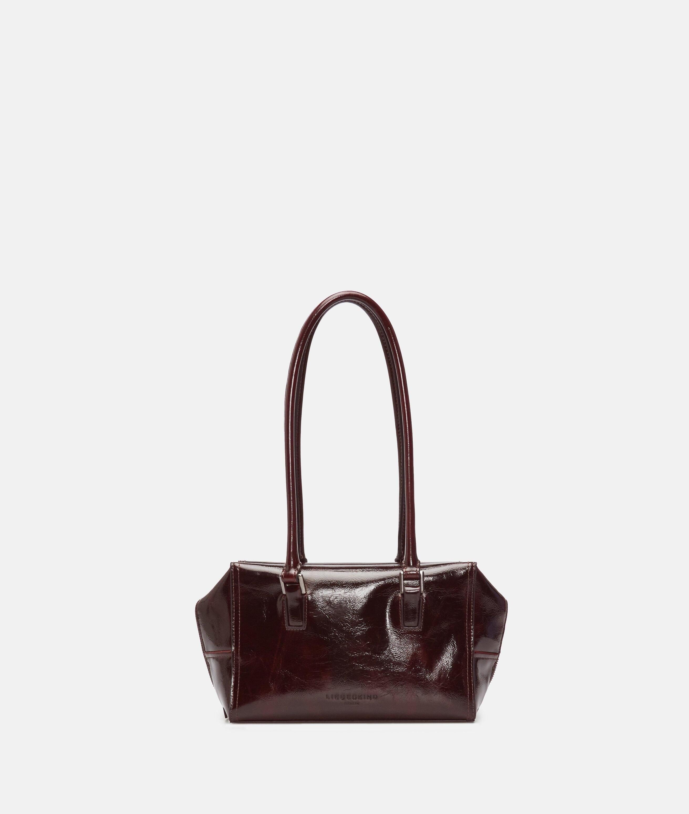 Liebeskind Berlin Schultertasche Archive Kayla Satchel S, Handliche Schultertasche in Lacklederoptik