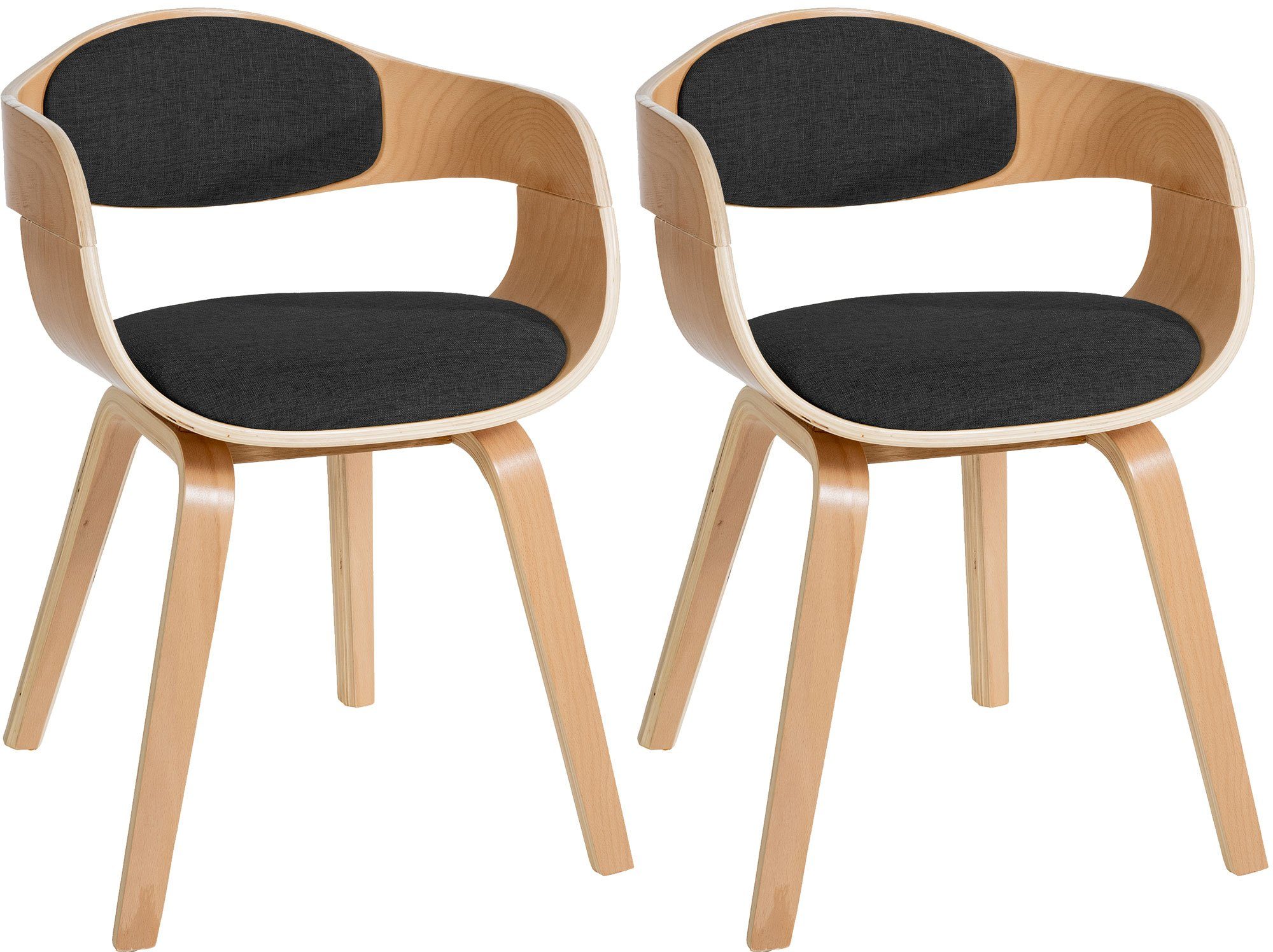 CLP Esszimmerstuhl Kingston Stoff (2er Set), günstig online kaufen