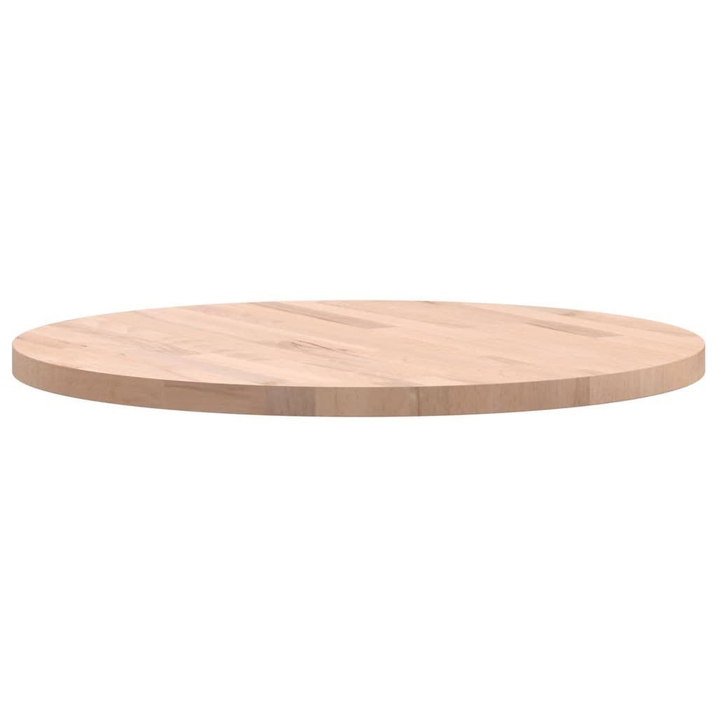 furnicato Tischplatte Massivholz Ø60x2,5 Buche Rund cm