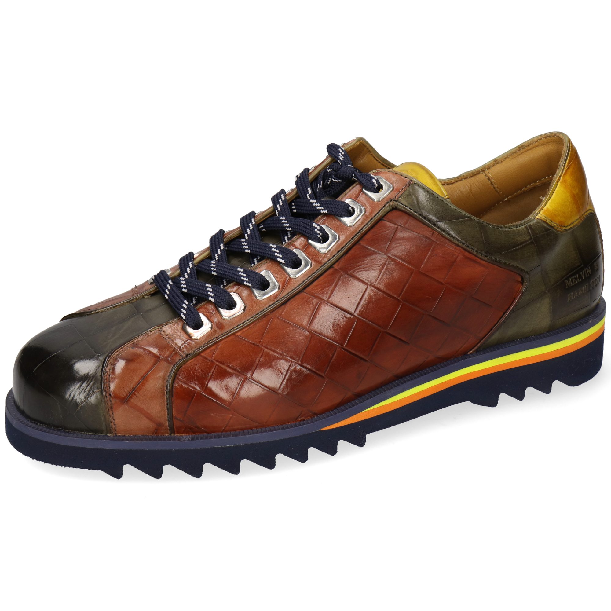 Melvin & Hamilton Hadrian 4 Leder-Sneakers für Herren Sneaker Flache Absätze, Echtes Leder, Vegetabile Gerbung