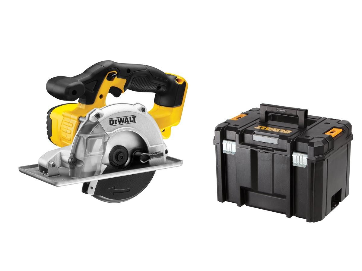 DeWalt Akku-Handkreissäge 18V (Basisv), ohne Akku und Ladegerät, Sägeblatt-Ø: 140 mm, inkl. T-STAK Box VI