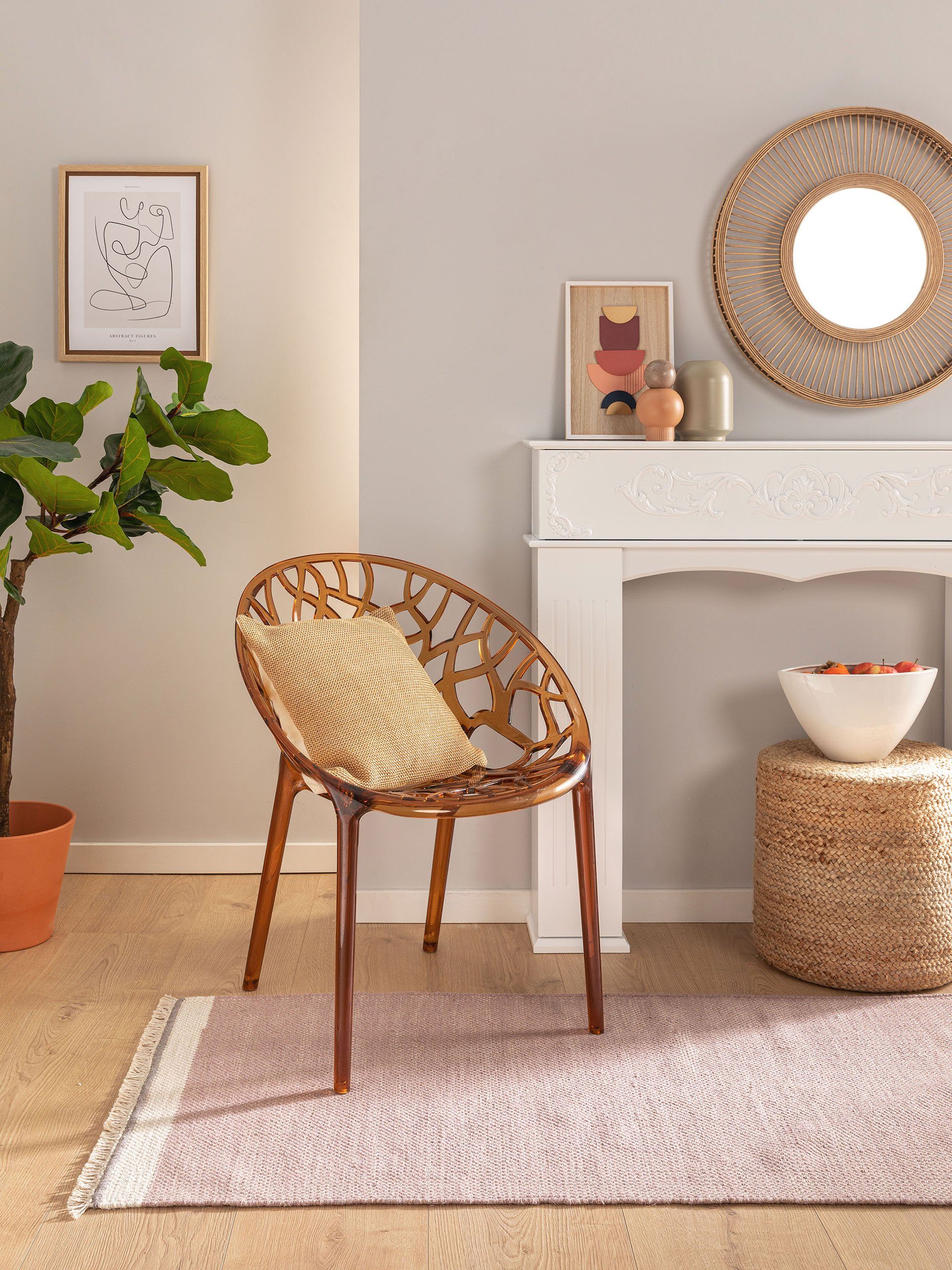 benuta Wollteppich Karla, rechteckig, Höhe: 5 mm, Wolle, Teppich Wohnzimmer günstig online kaufen