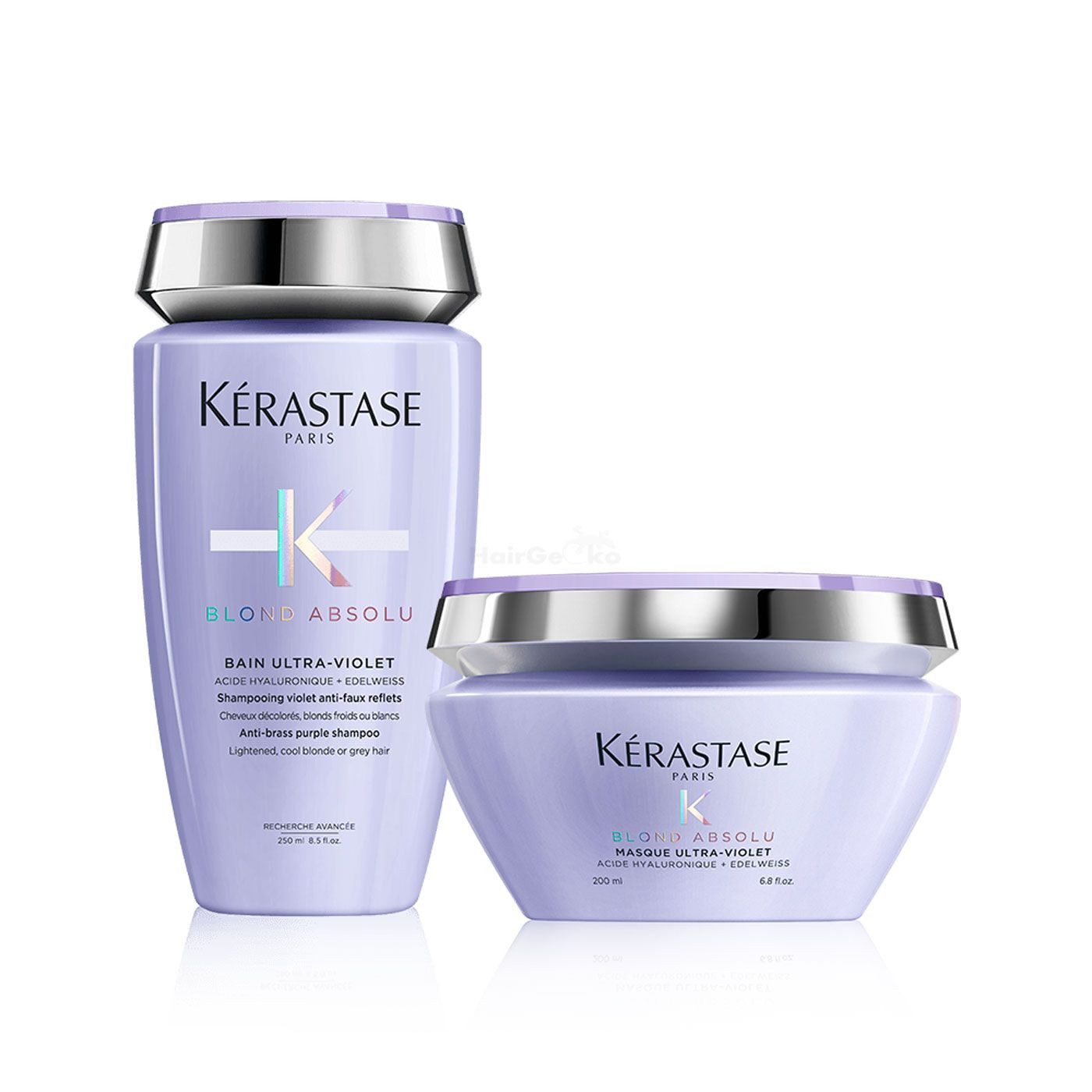 Kérastase Haarpflege-Set Bain Ultra-Violet Shampoo 250ml + Masque Ultra-Violet Maske 200ml, 2-tlg.