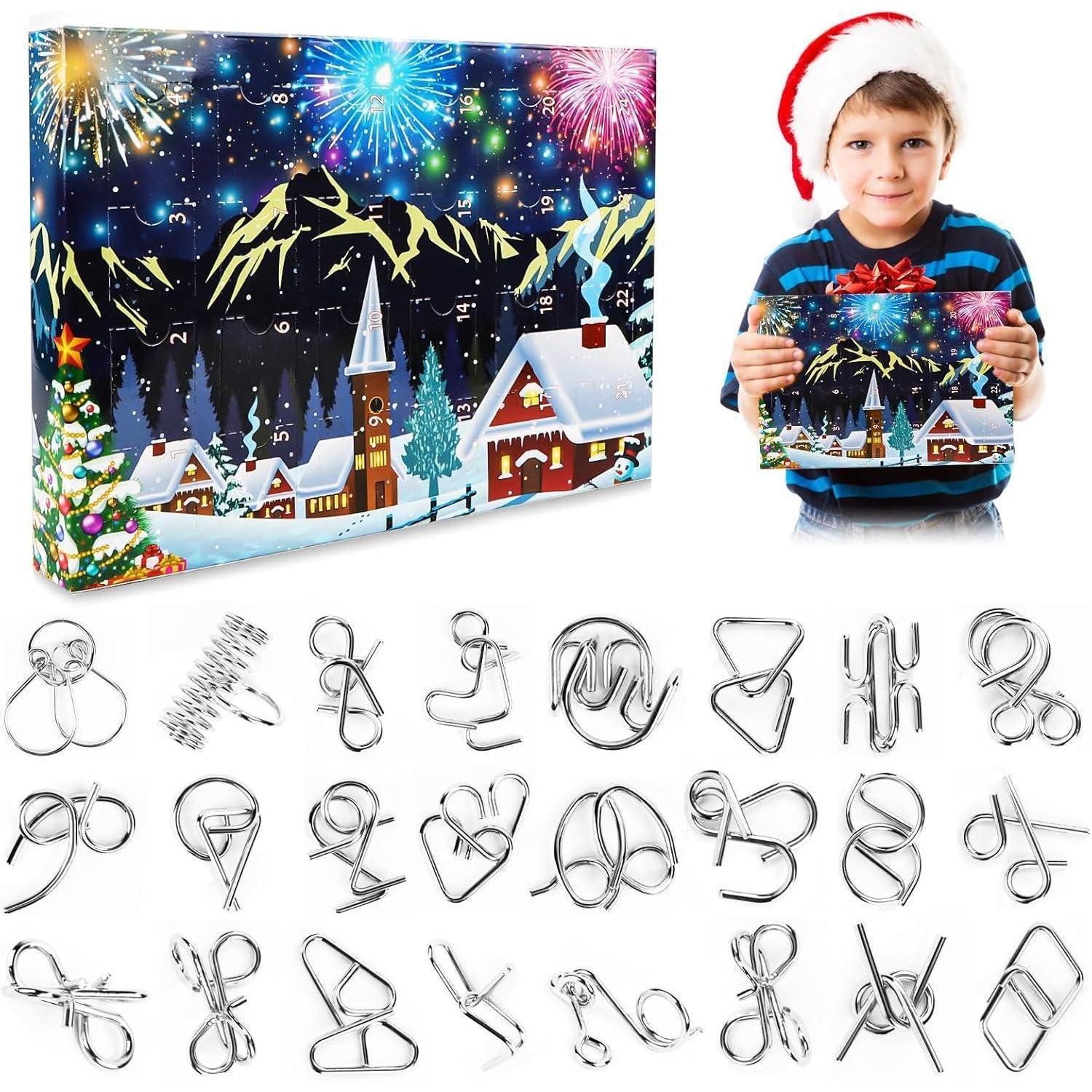 LuxusKollektion Spielzeug-Adventskalender Adventskalender Puzzle 2024 Knobelspiele Kinder Erwachsene Weihnachten