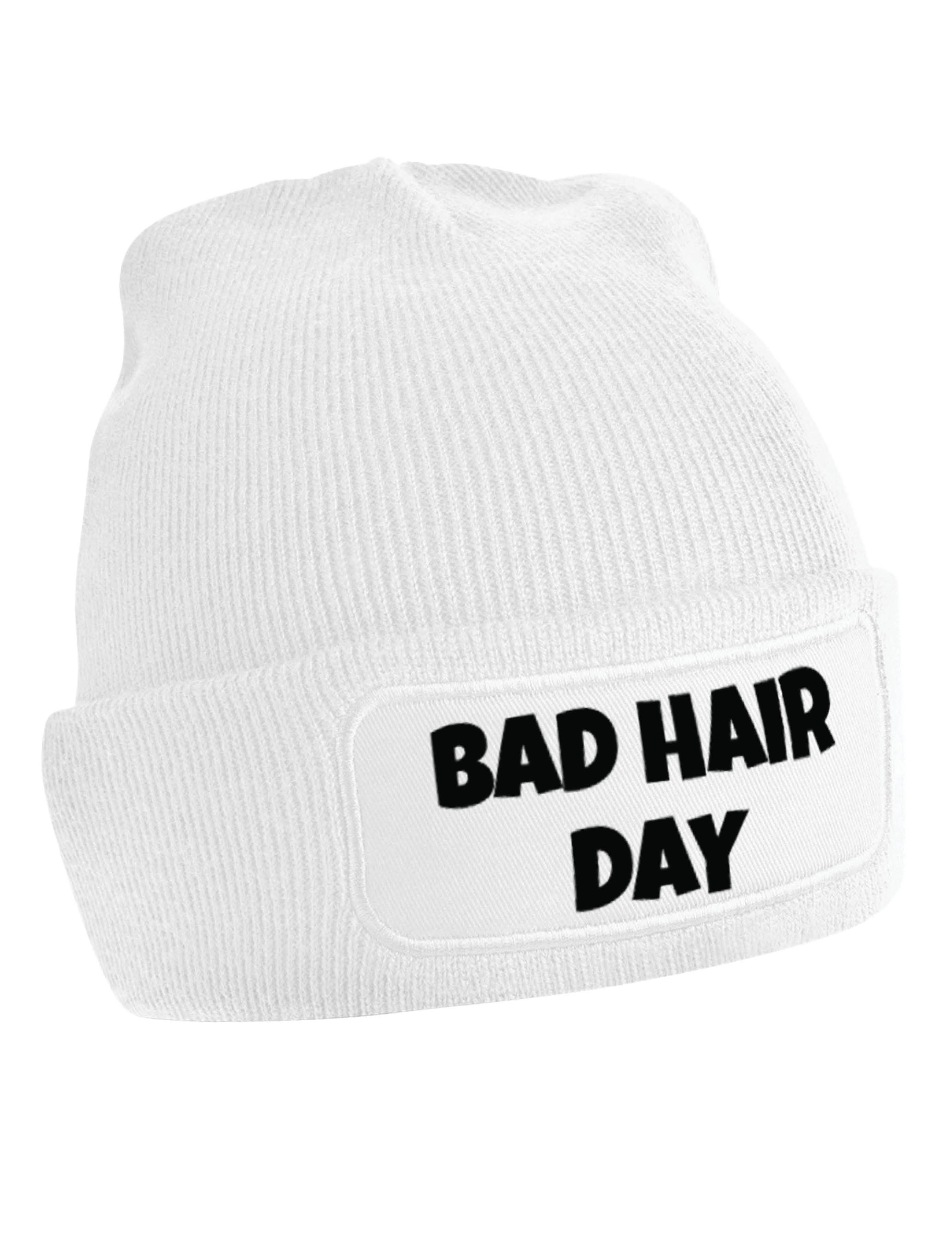 Youth Designz Beanie "BAD HAIR DAY" unisex Beanie Müzte mit trendigem Motiv