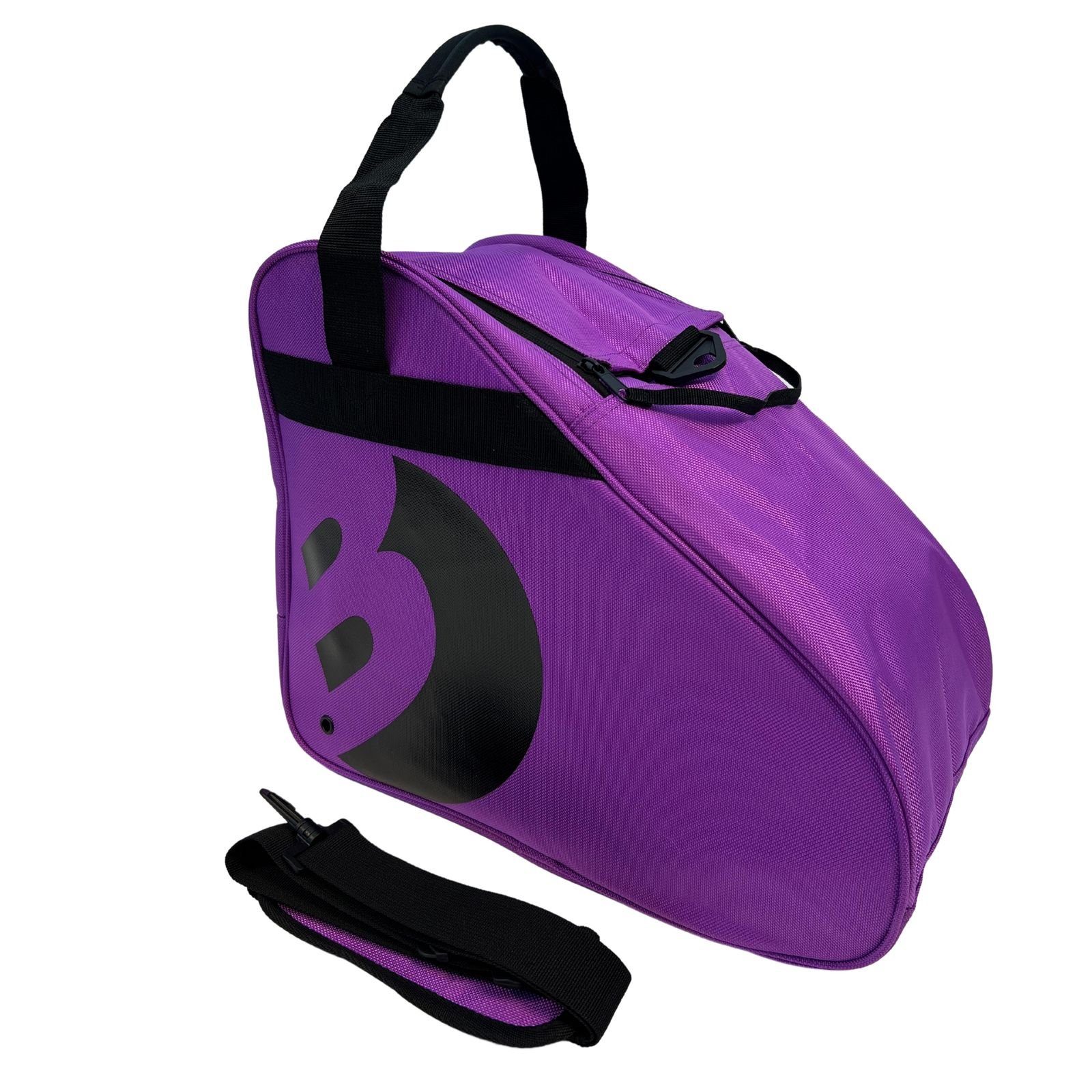 große Tasche mit Schlittschuhe Tasche Best Sporting I Trageriemen Schlittschuhe, Inlineskates I Inliner-Tasche Sporttasche verstellbarem und Schlittschuhtasche violett Rollschuhtasche I für