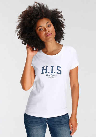 H.I.S T-Shirt mit Logo-Print vorne