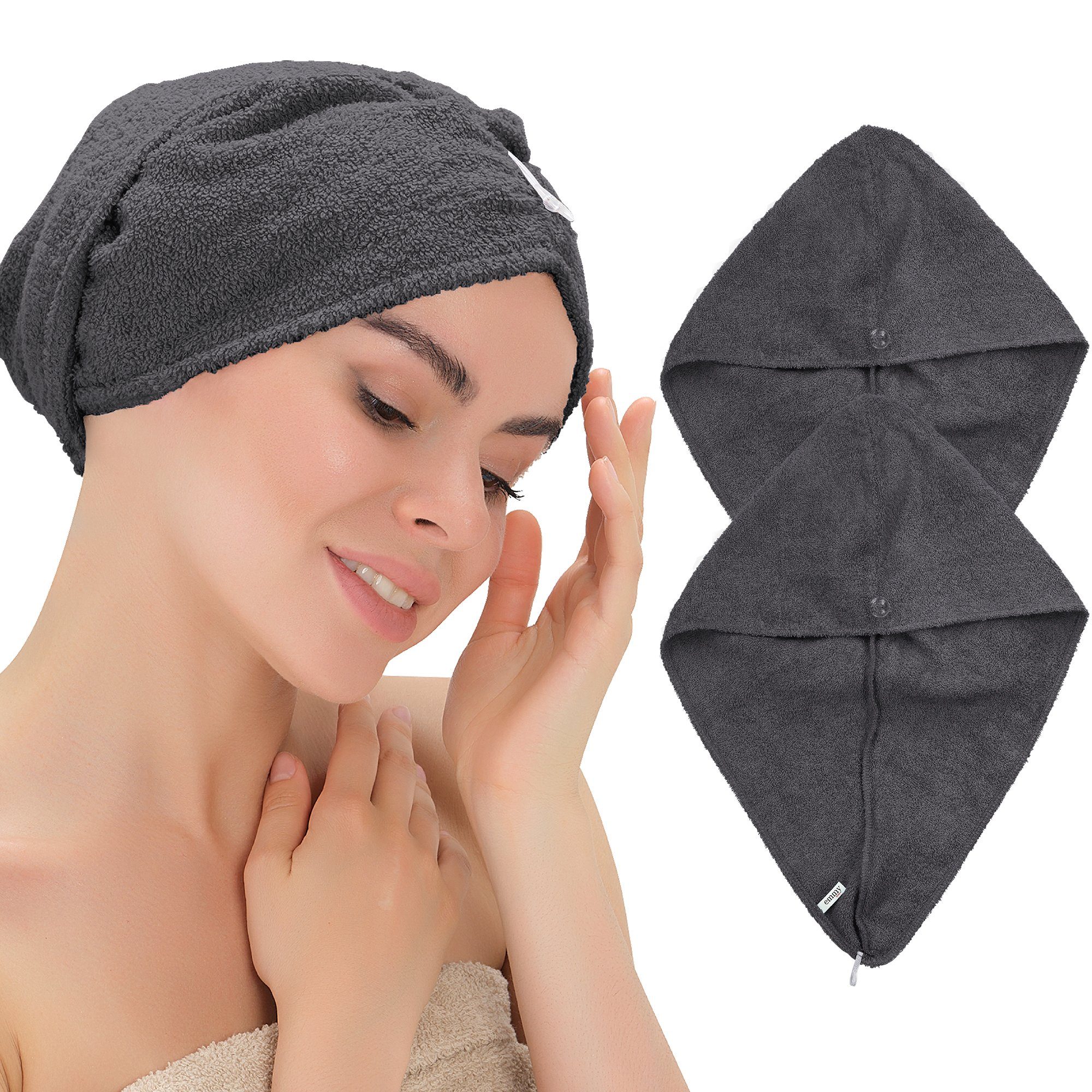 Emmy Home Turban-Handtuch Haarturban, 100% Baumwolle günstig online kaufen