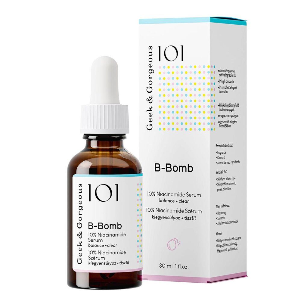 Geek & Gorgeoust Gesichtsmaske Geek&Gorgeous Serum B-Bomb 10%Niacinamide, 30 ml