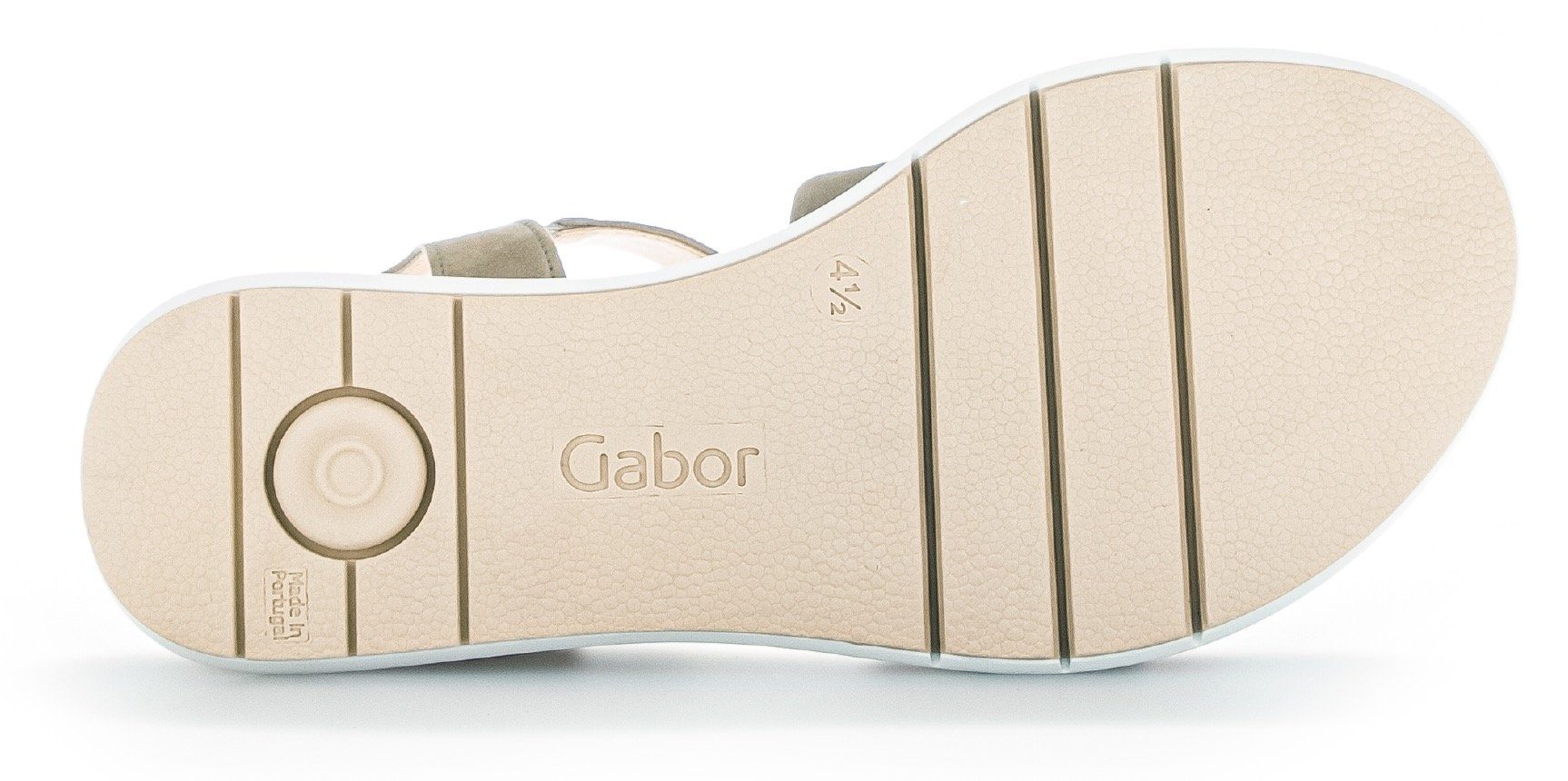 schilfgrün verstellbarem H Gabor Riemchen, mit Weite Sandalette