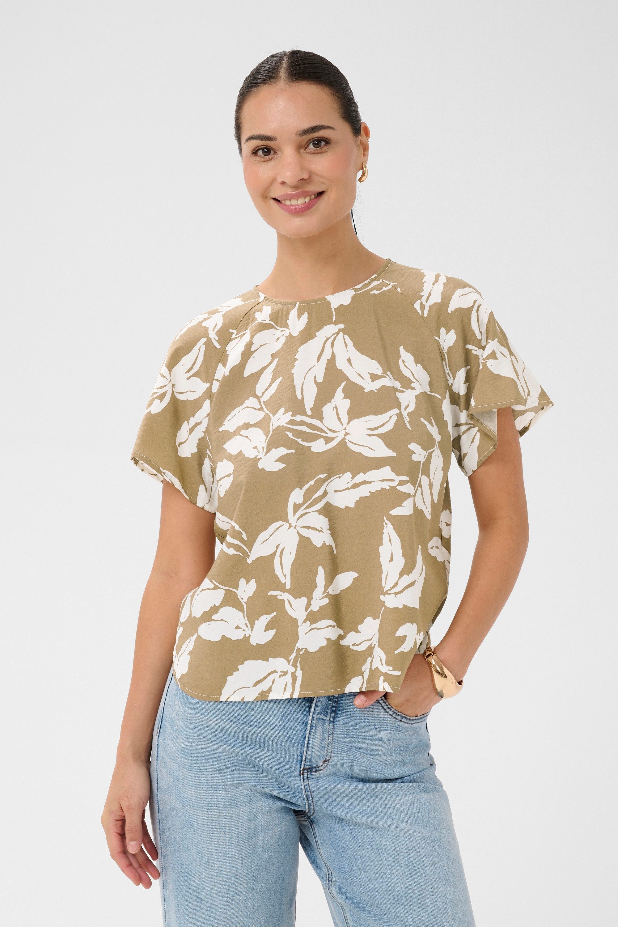 KAFFE Langarmbluse Langarm-Bluse KAmarlo