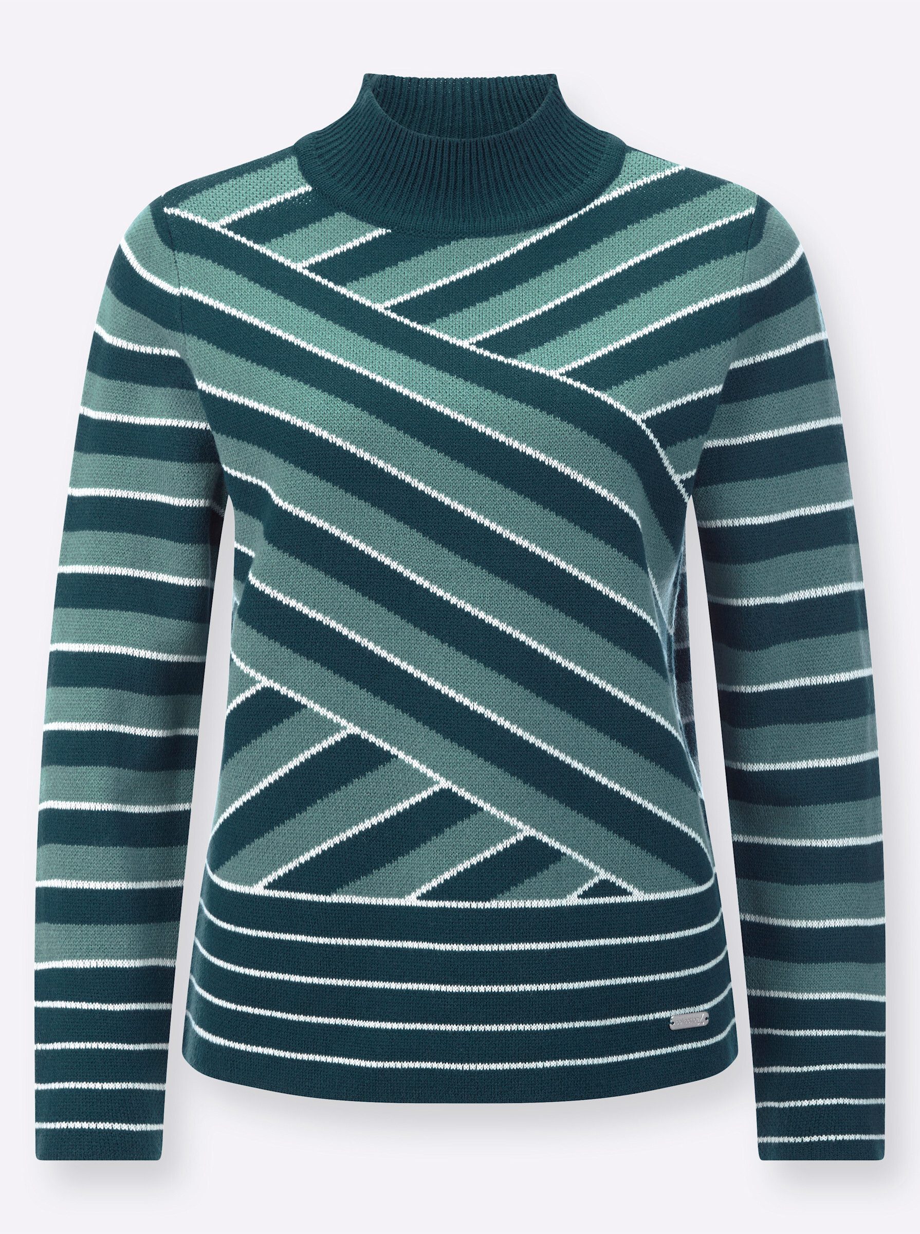 Witt Strickpullover Stehkragenpullover .