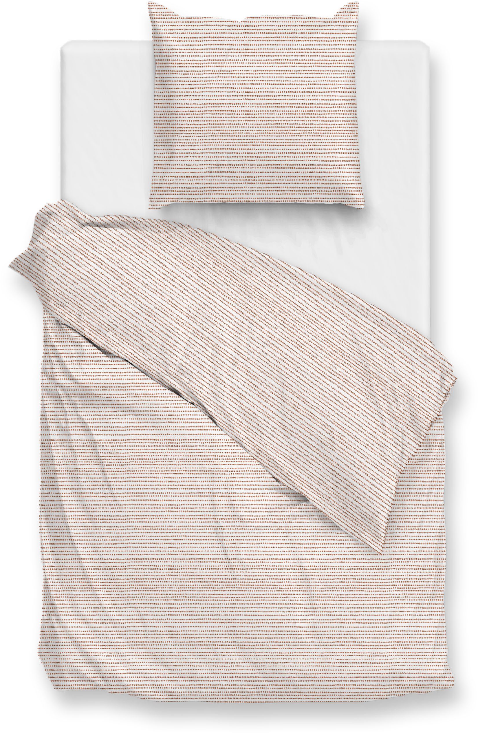 ZO HOME Bettwäsche Striscia, Perkal, 1 teilig, Bettwäsche aus 100% Baumwolle, hochwertige Perkal