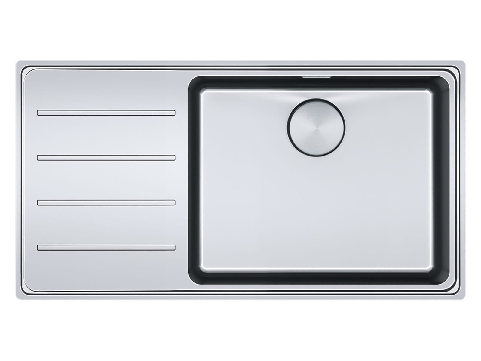 FRANKE Edelstahlspüle, rechteckig, 86/46 cm, (1 St)