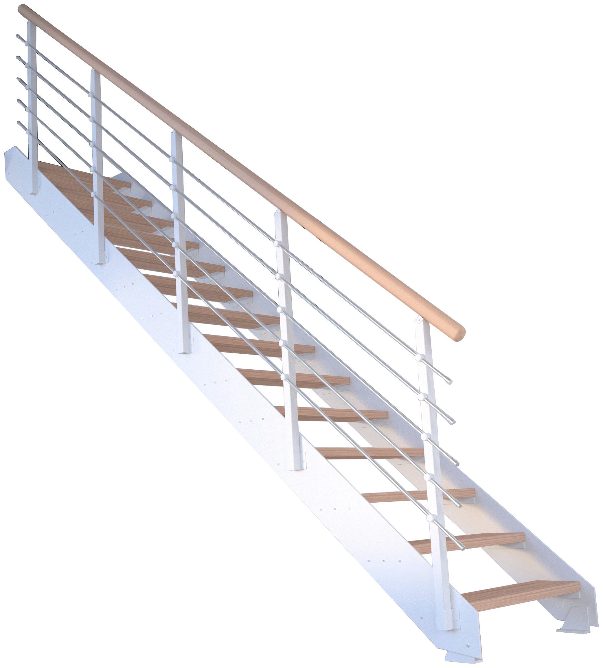 Starwood offen, Stufen Metall, Kos, Geteilte Systemtreppe
