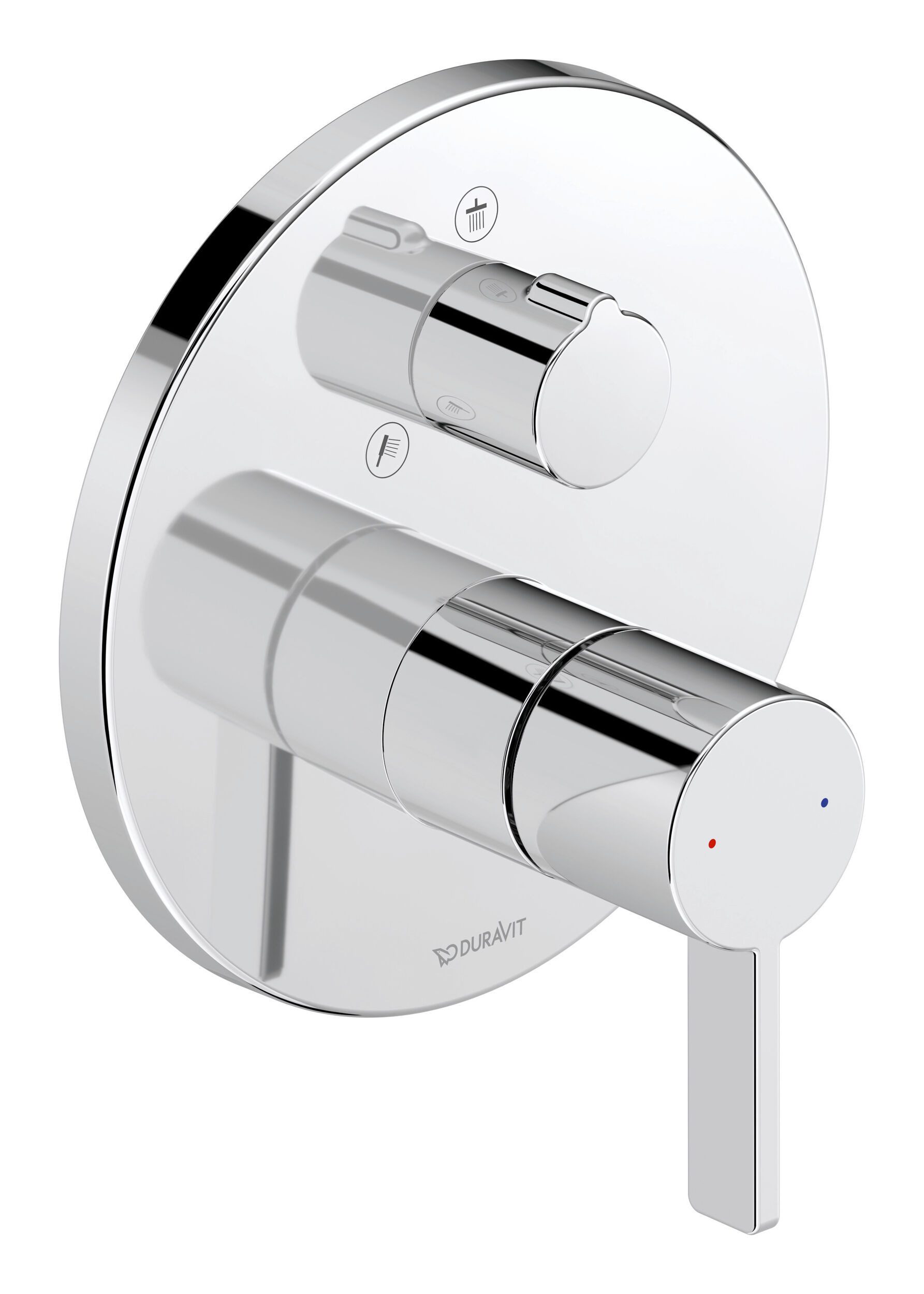 Duravit Duscharmatur D-Neo Einhebel-Brausemischer mit Umstellventil Unterputz - Chrom Hochglanz