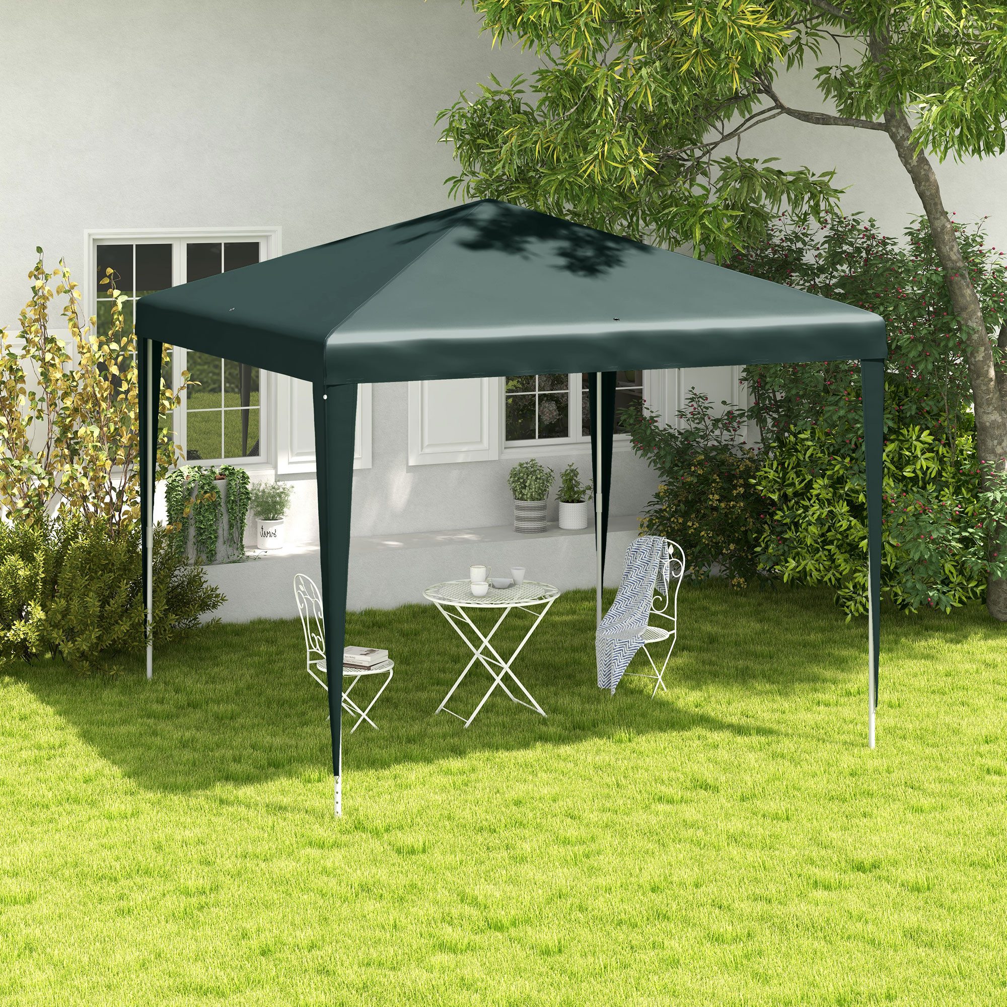 Outsunny Pavillon 2,7x2,7m, Rechteckig, mit 0 günstig online kaufen