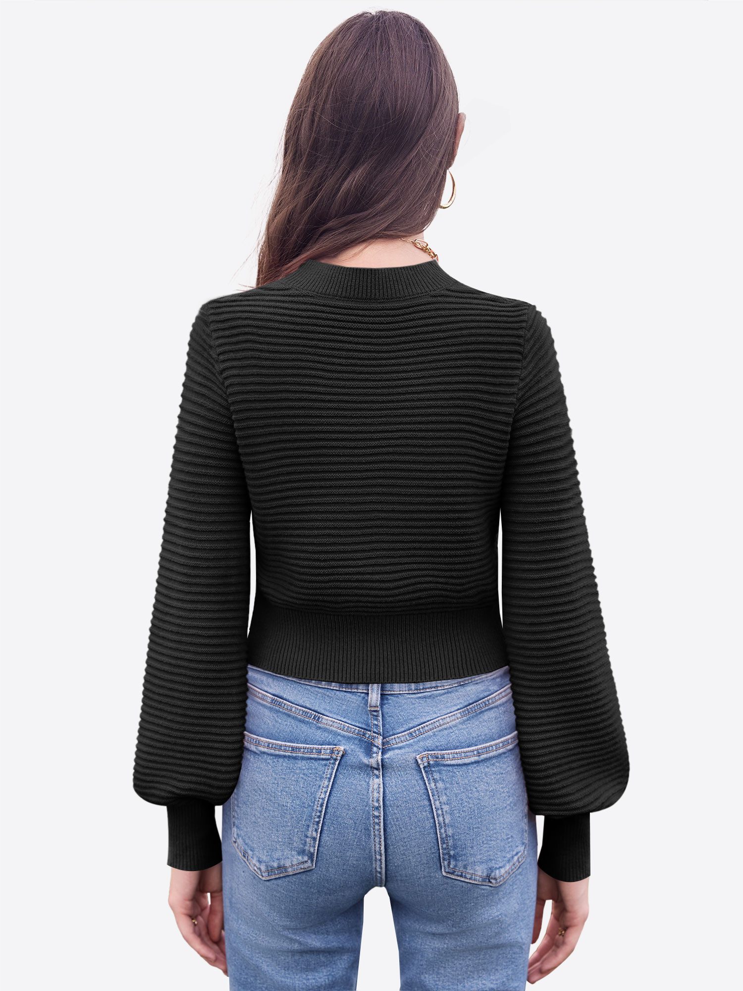 Imily Bela Sweater Damen Langarm Rundhals Kurzpullover (Packung, 1-tlg., 1p günstig online kaufen