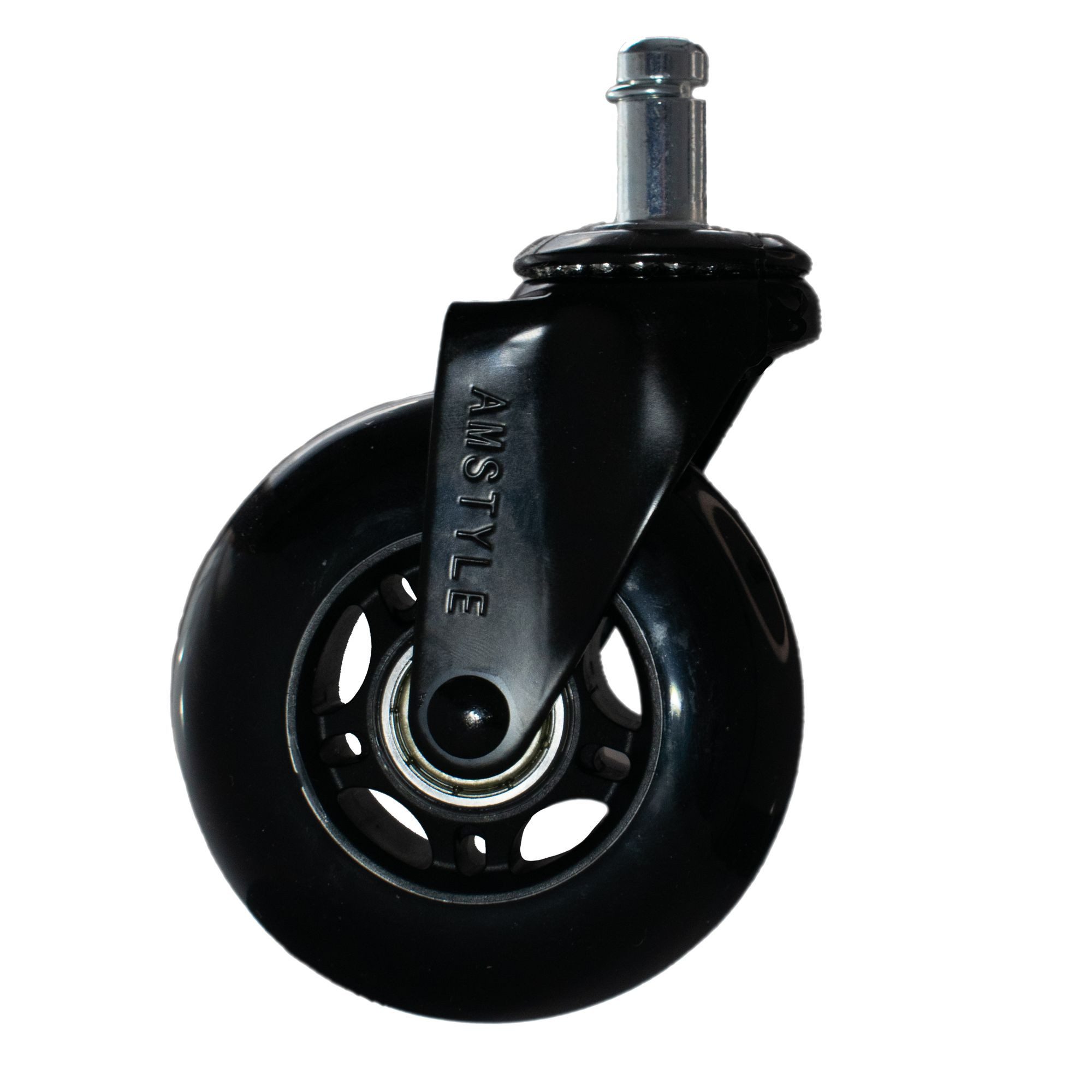 FINEBUY Möbelrolle 5er Set Bürostuhlrollen Schwerlastrollen Schwarz Hartbod günstig online kaufen