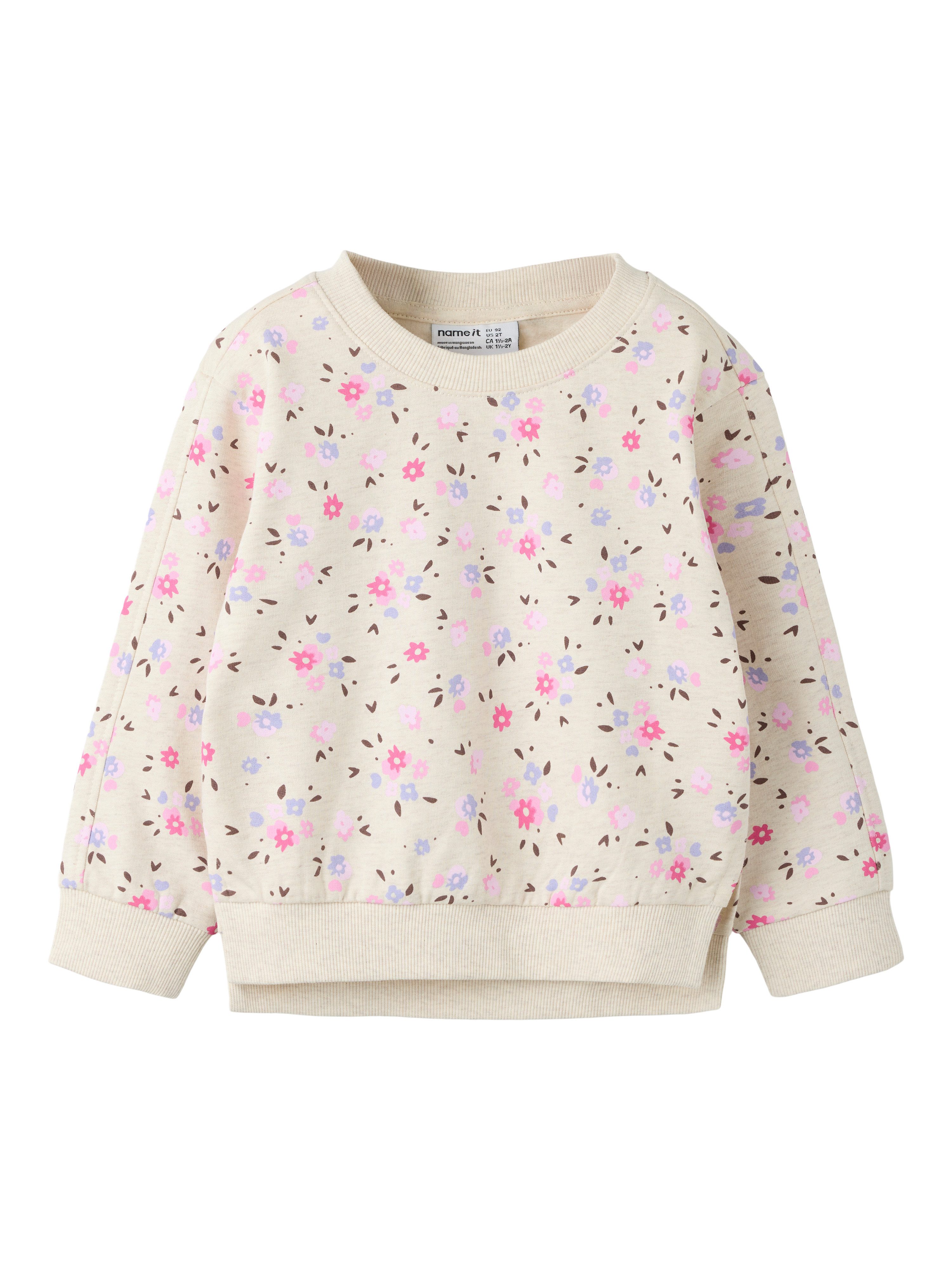 Name It Sweatshirt NMFNISALA LS NREG SWEAT BRU PB Baumwolle