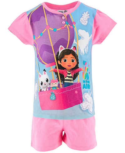 Dreamworks Gabby’s Dollhouse Schlafanzug (2 tlg) Pyjama Set kurz - Mädchen Shorty Gr. 98-128 cm