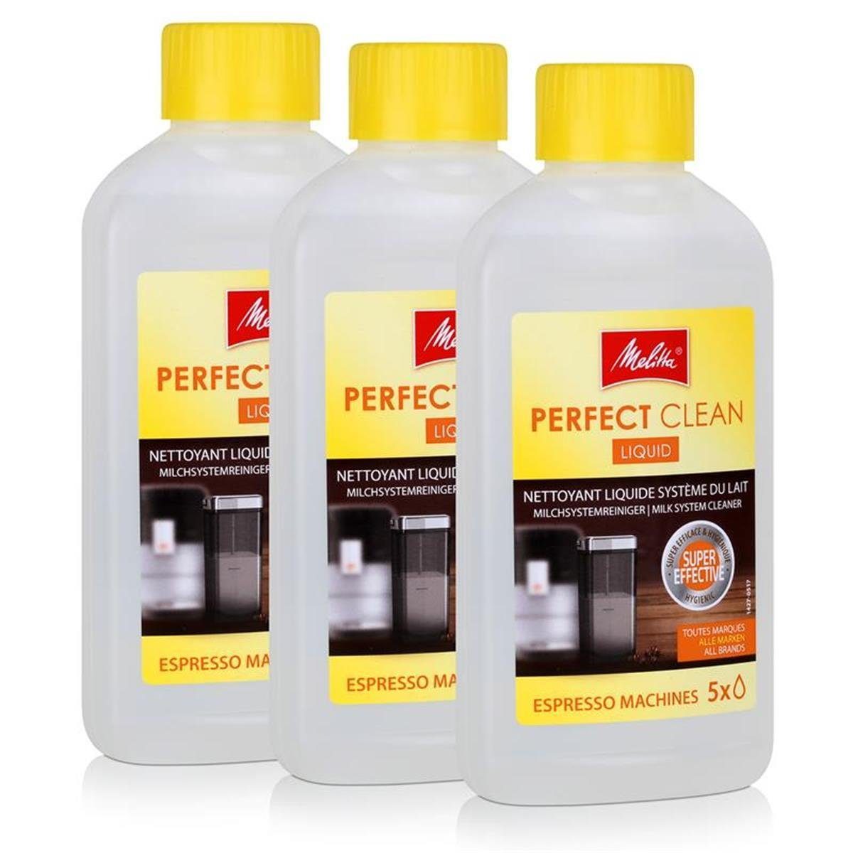 3x Melitta 202034 Perfect Clean Espresso Machines Milchsystem Reiniger Milchsystem-Reiniger