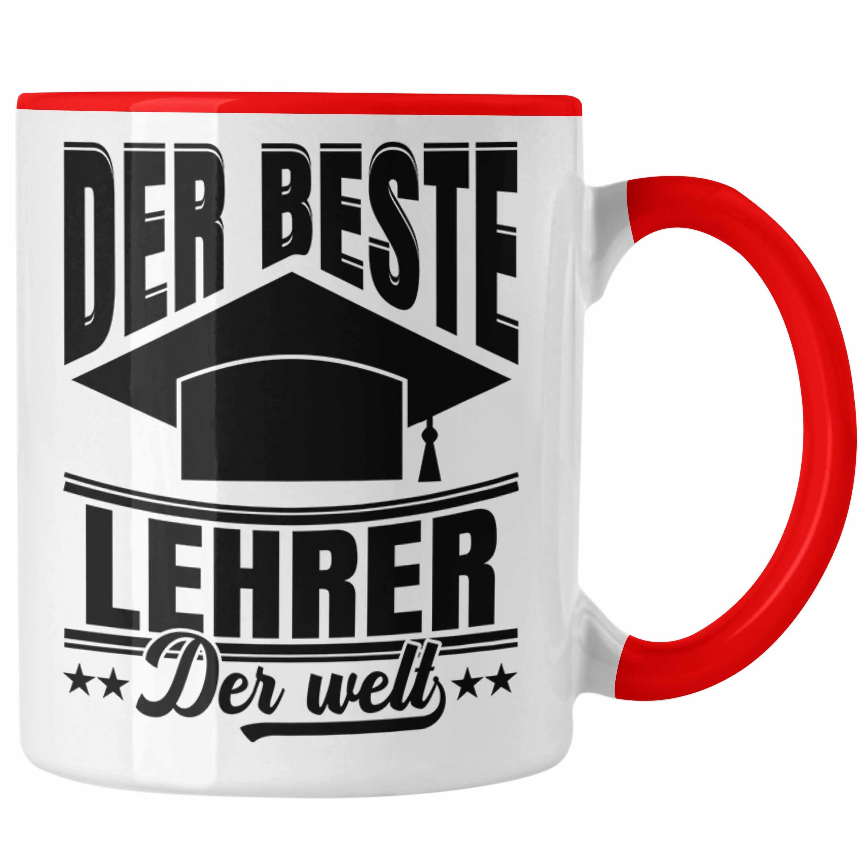 Trendation Geschenk Der Abi Abitur Der Beste Lehrer Tasse Abschied Welt Rot Tasse Lehrer Trendation Abschiedsheschenk Spruch -