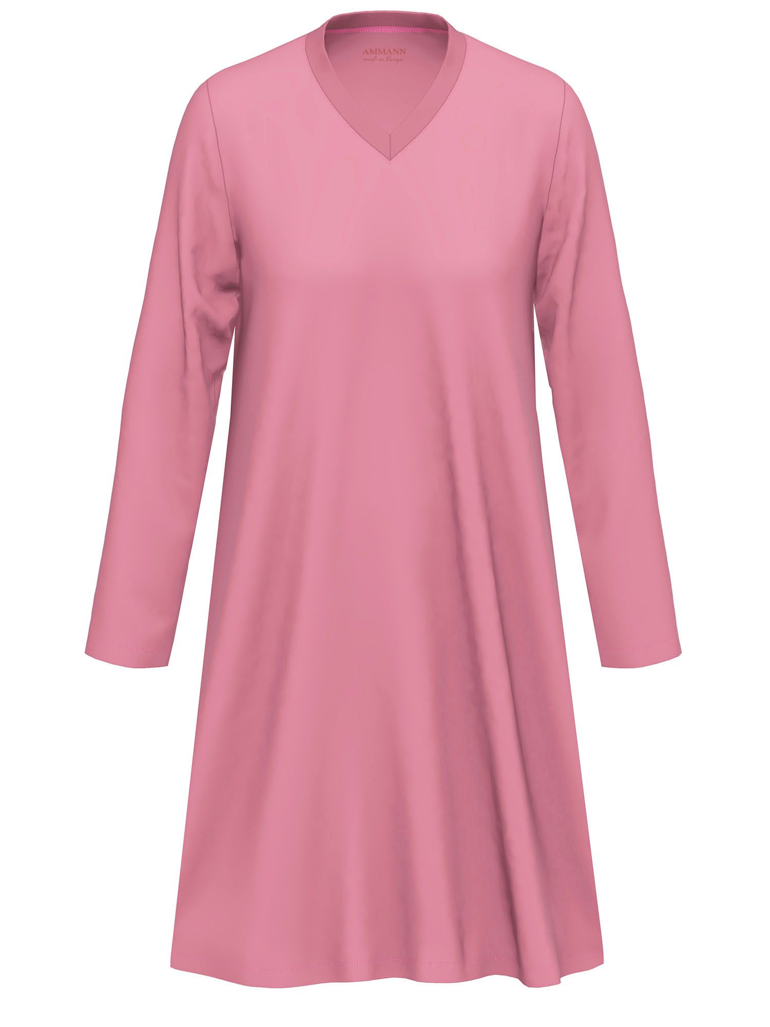 Ammann Nachthemd Damen Nachthemd 1/1 Arm Women Nightwear (Stück, 1-tlg) hoher Modal-Anteil, Classic Uni, V-Ausschnitt