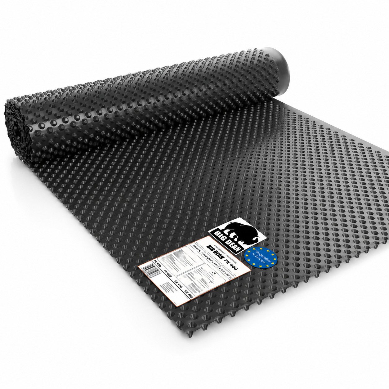 BigDean Schutzfolie Premium Noppenfolie Nässeschutz Hochbeet, (Set, 1-St., x 10m Noppenfolie), Druckstabil, flexibel zuschneidbar, effiziente Drainage
