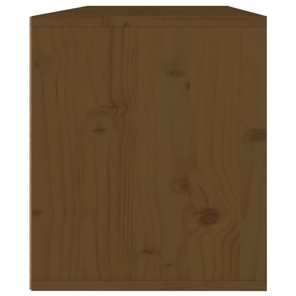 2 Massivholz cm Honigbraun Wandschränke furnicato Stk. Wandregal 45x30x35 Kiefer