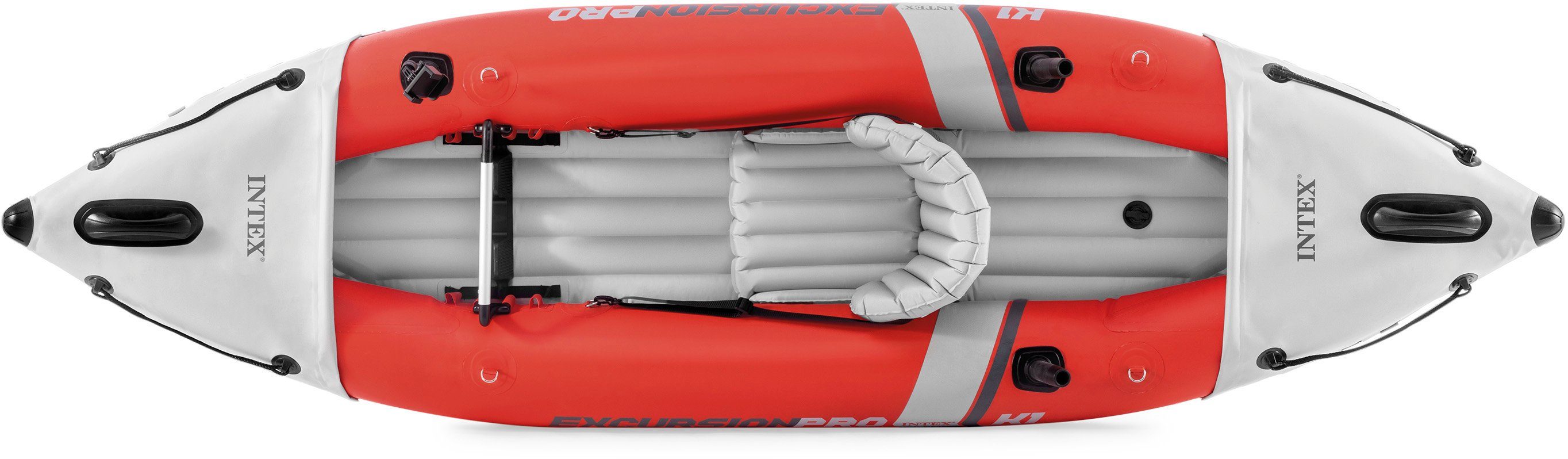 Intex Einerkajak Boot âœExcursionPro Kayak K1âœ Set mit Alu-Paddel + Pumpe, (Set, 9-St., mit Luftpumpe)