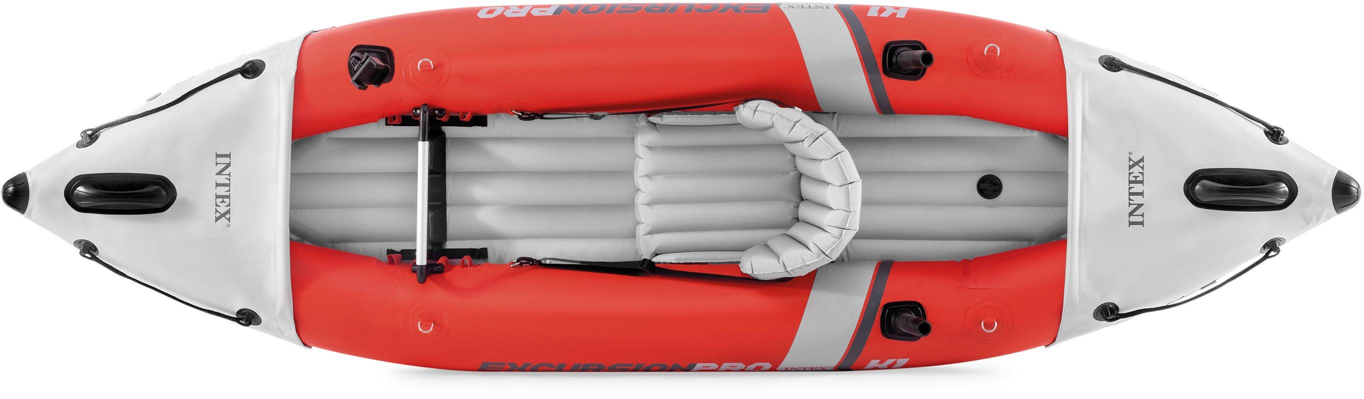 Intex Einerkajak Boot ExcursionPro Kayak Set mit Alu-Paddel + Pumpe, (Set, 9-St., mit Luftpumpe)