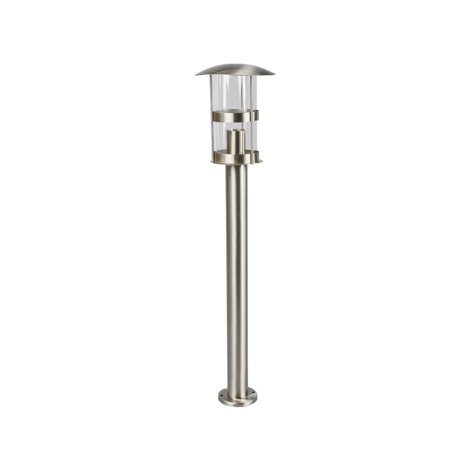 Lindby Noemi, Edelstahl Alu IP44, 1 x 60 W