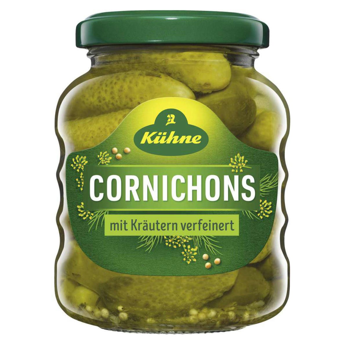 Kühne Gemüsekonserve, Kühne Cornichons Kräuter ATG 110g