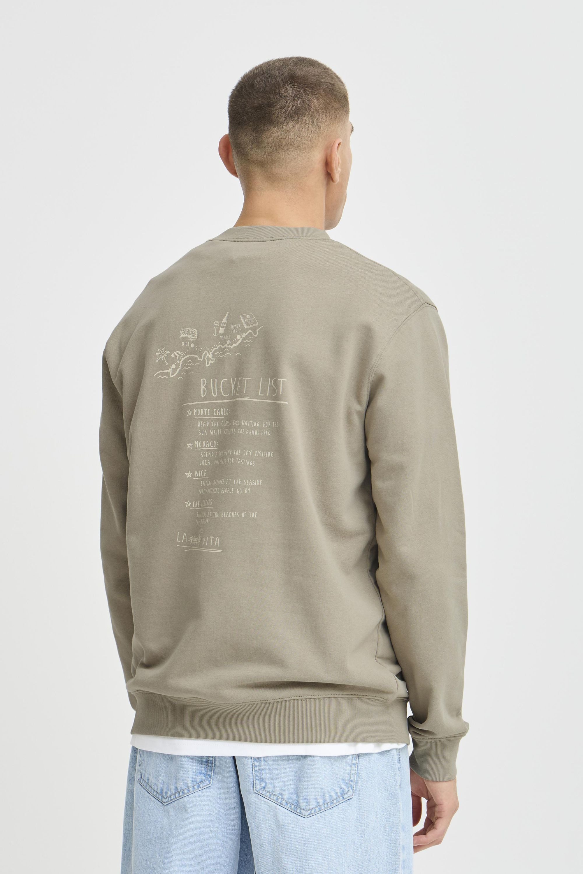 !Solid Sweatshirt SDOratio Lässiges Sweatshirt mit Backprint