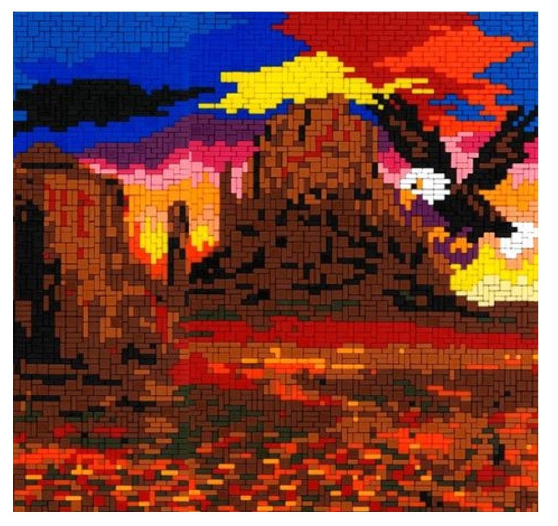 Stick it Steckpuzzle Adler in Arizona, 4400 Puzzleteile, Bildgröße: 40 x 40 cm