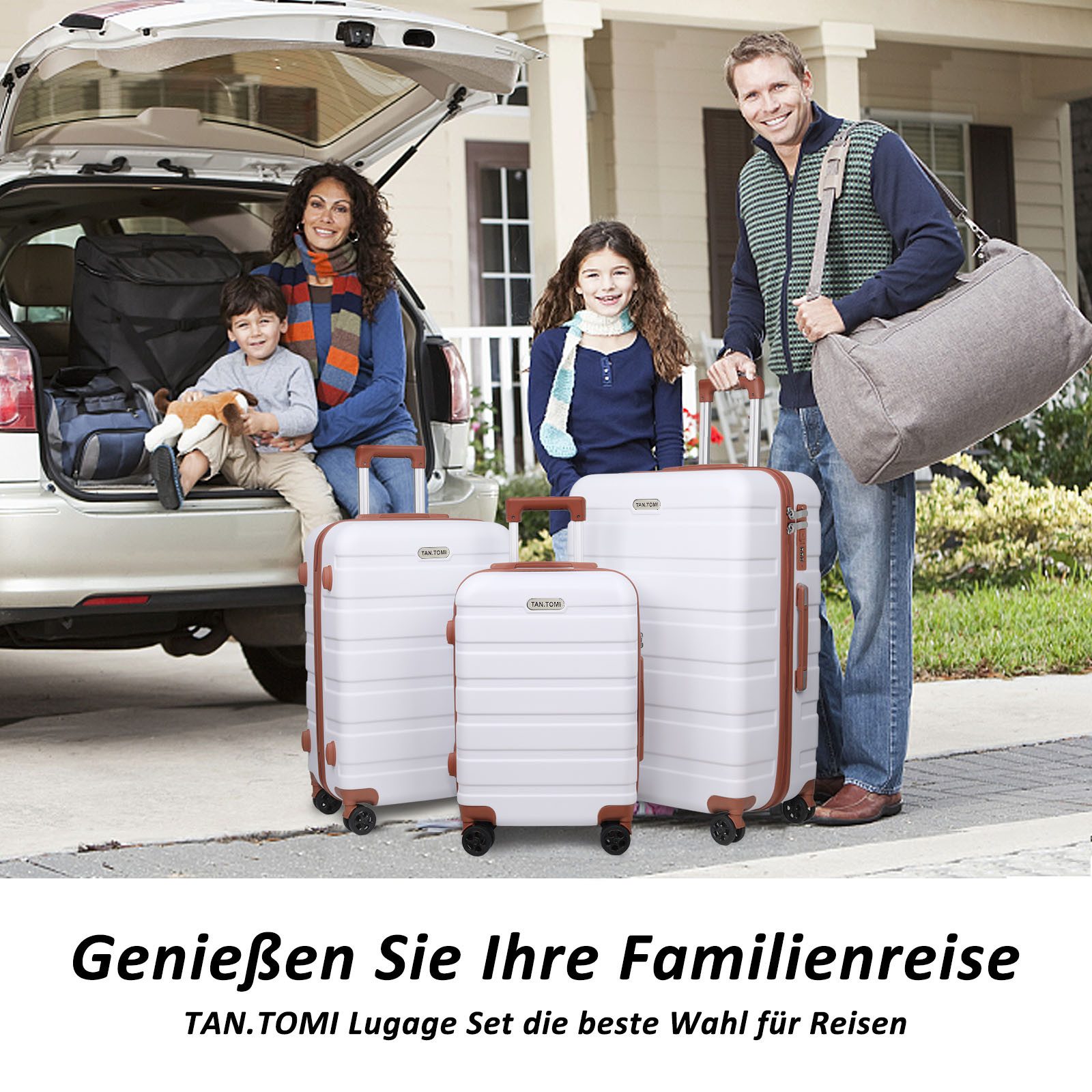 TAN.TOMI Handgepäckkoffer Koffer Hartschale Leicht Reisekoffer ABS Geräumig günstig online kaufen